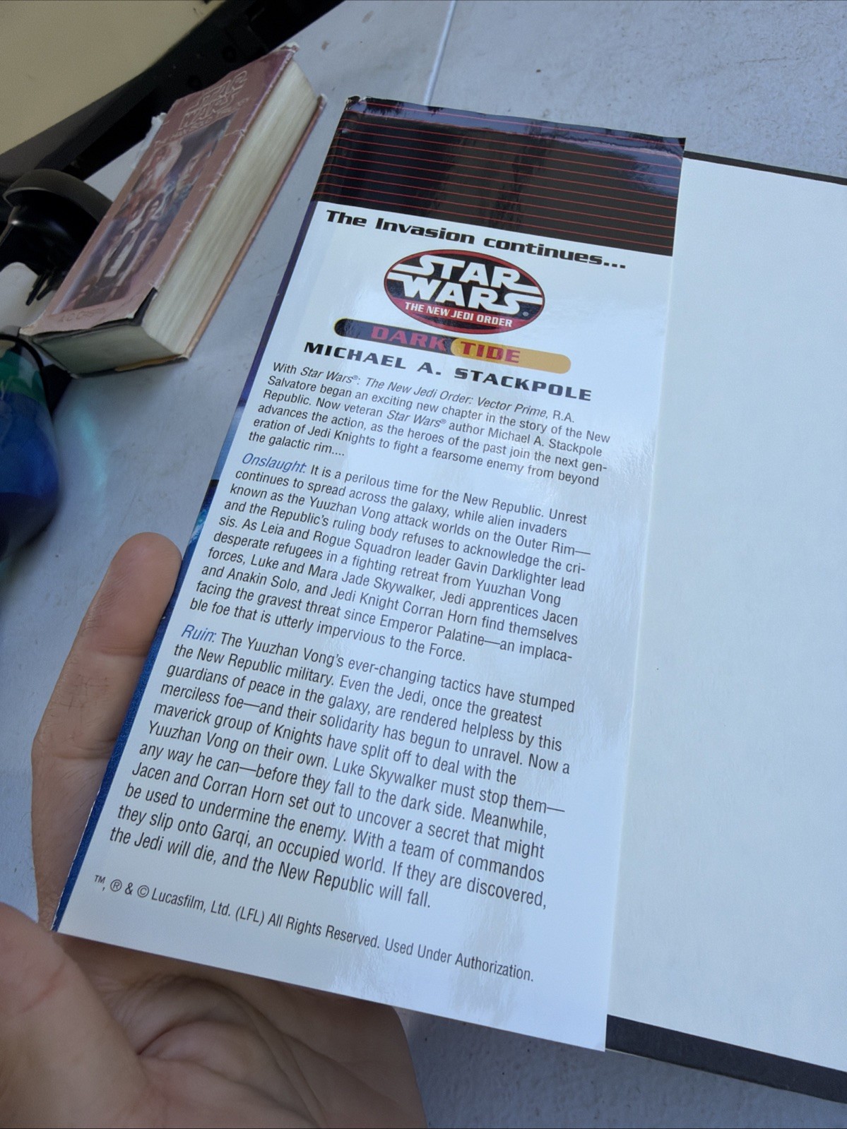 Star Wars: The New Jedi Order: Dark Tide: Onslaught Ruin, Stackpole,Michael A.,