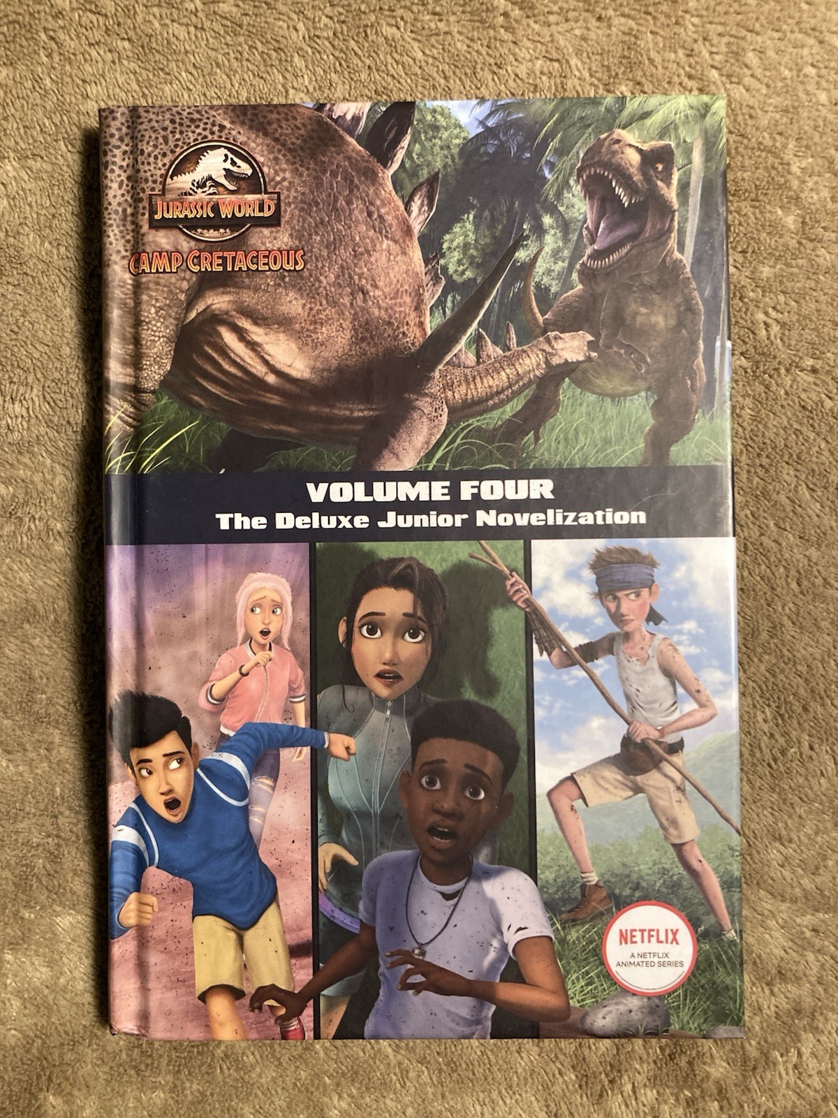Camp Cretaceous Deluxe Junior Novelization Book Box Set Jurassic World Vol 1-4
