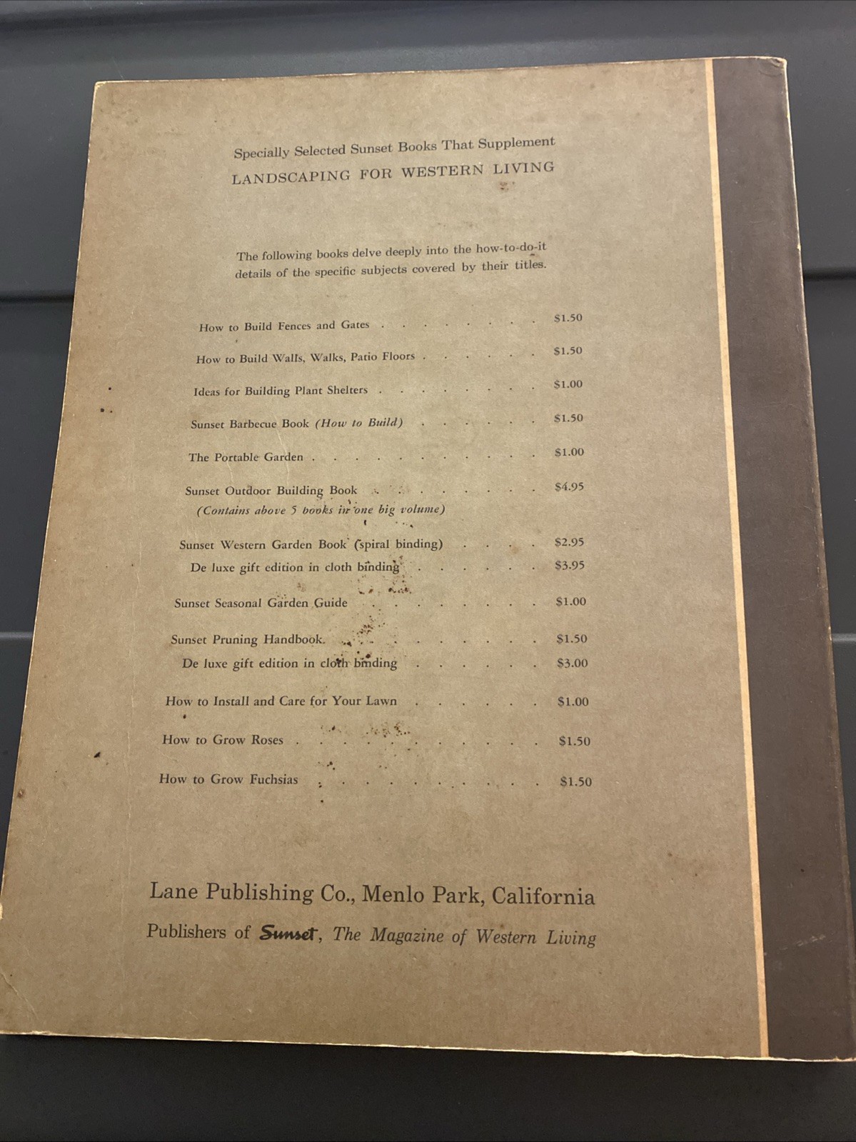 Landscaping For Western Living Editors Sunset Magazine PB 1962 Midcentury Modern