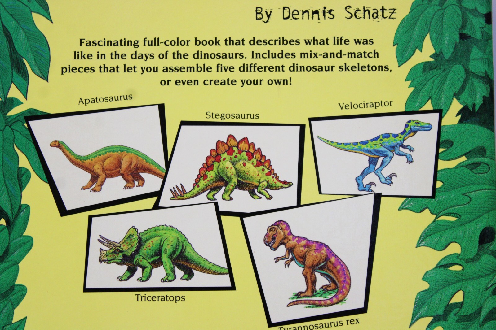 Dennis Schatz Totally Dinosaurs Book Bone Skeleton Model Assembly Paleontology