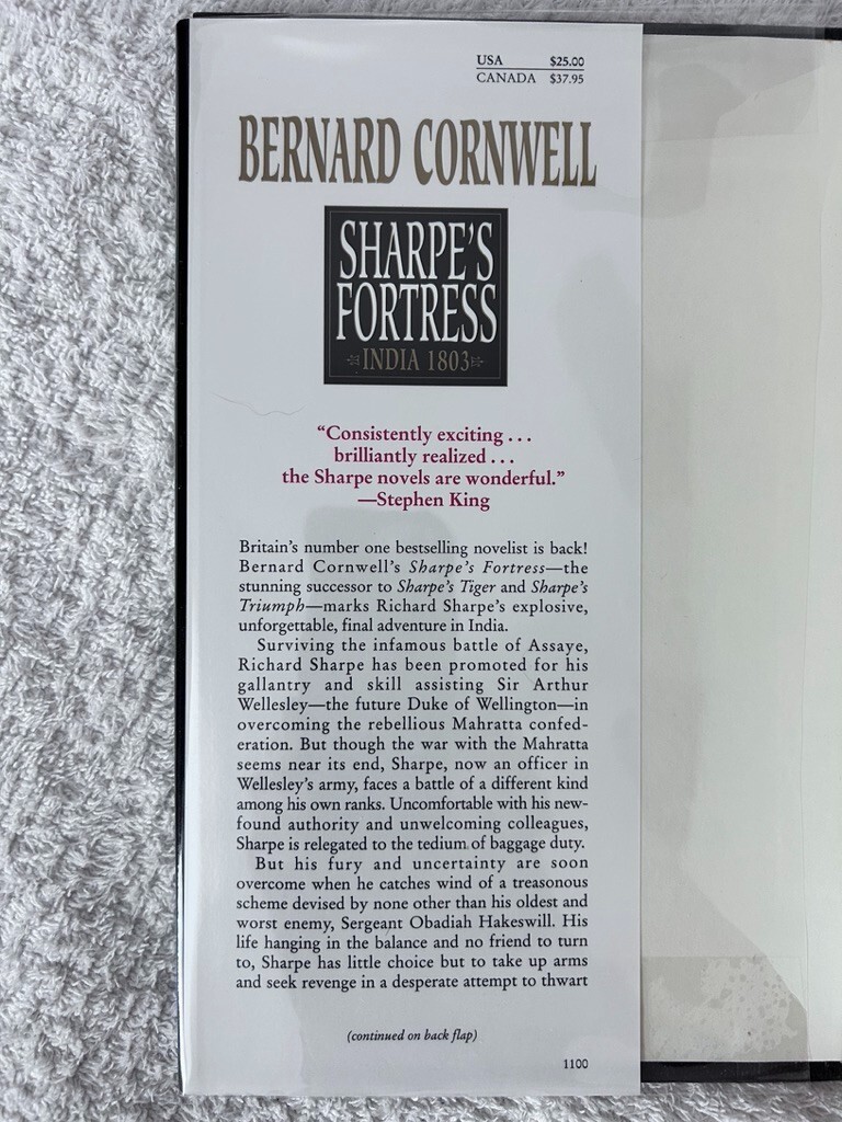 Bernard Cornwell,1356; Sharpe Series Books 3&11: Sharpe’s Fortress;Sharpe’s Fury