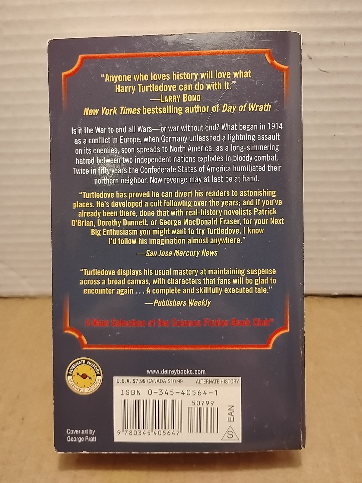 Harry Turtledove : The Great War Series – Vols. 1 to 3 – Complete in Paperback