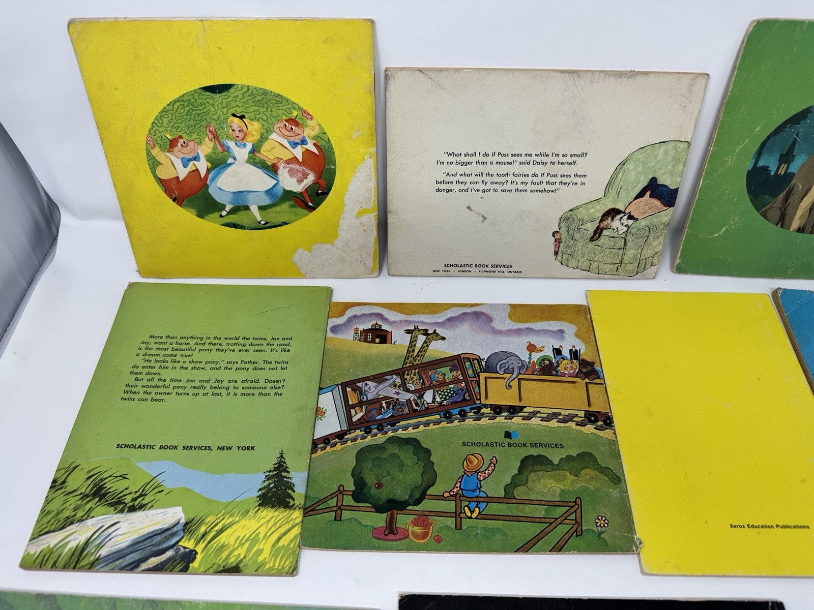 10 Childrens Books VTG 60s-70s Lot Scholastic Troll Xerox Golden Press Readers