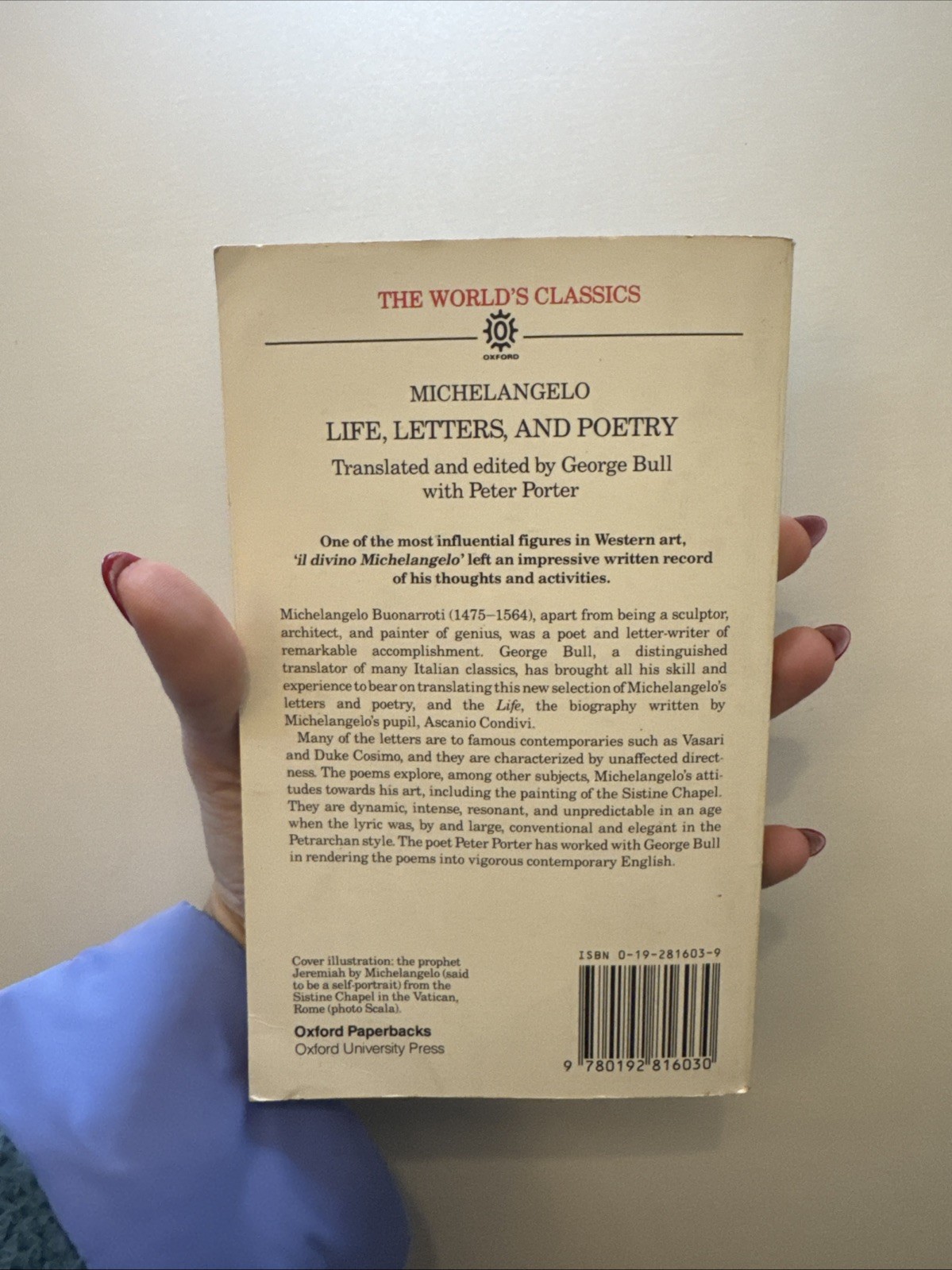Life, Letters, and Poetry, Michelangelo 1987