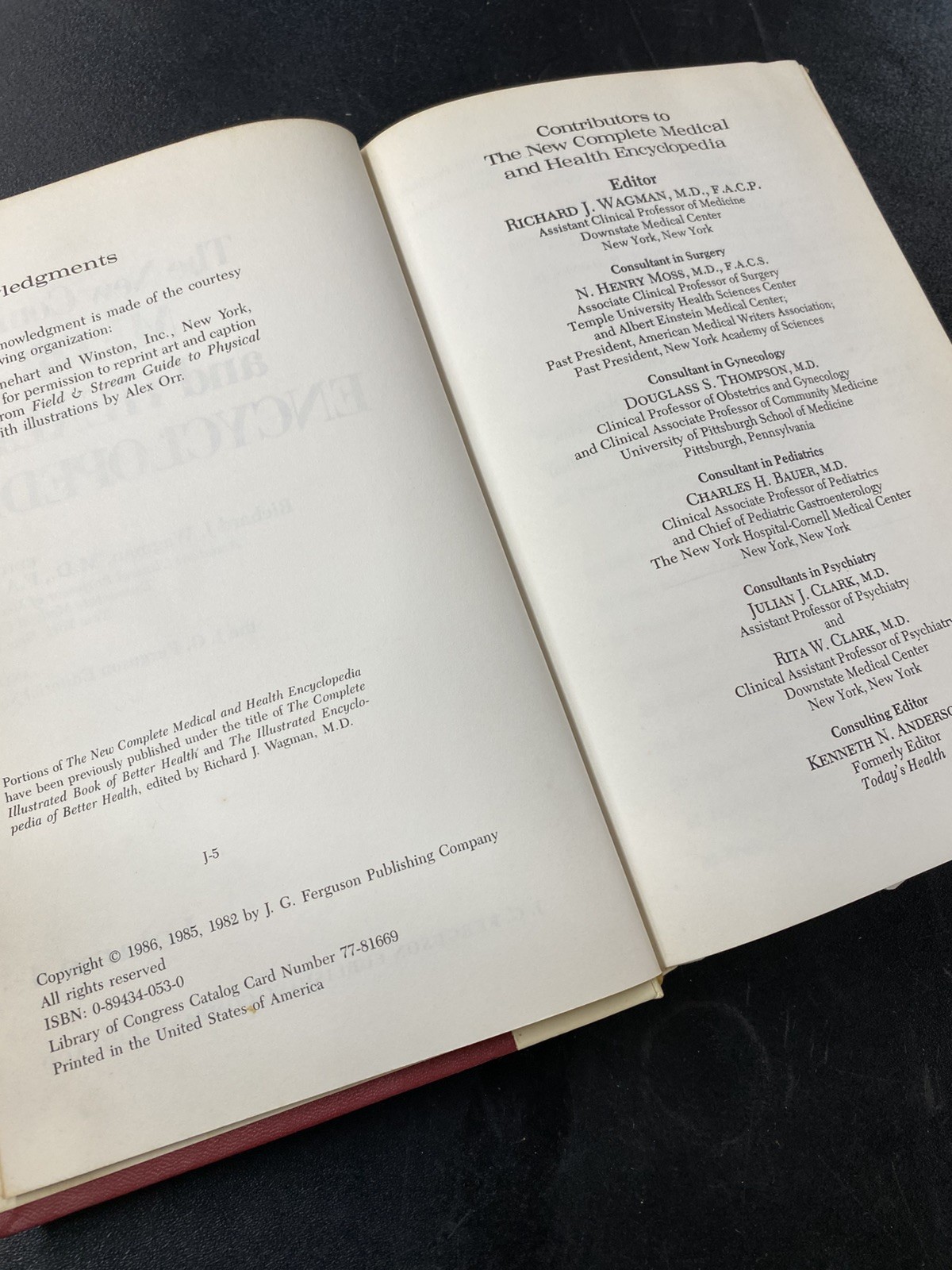 1986 Vintage ~The New Complete Medical and Health Encyclopedia — Four Volume Set