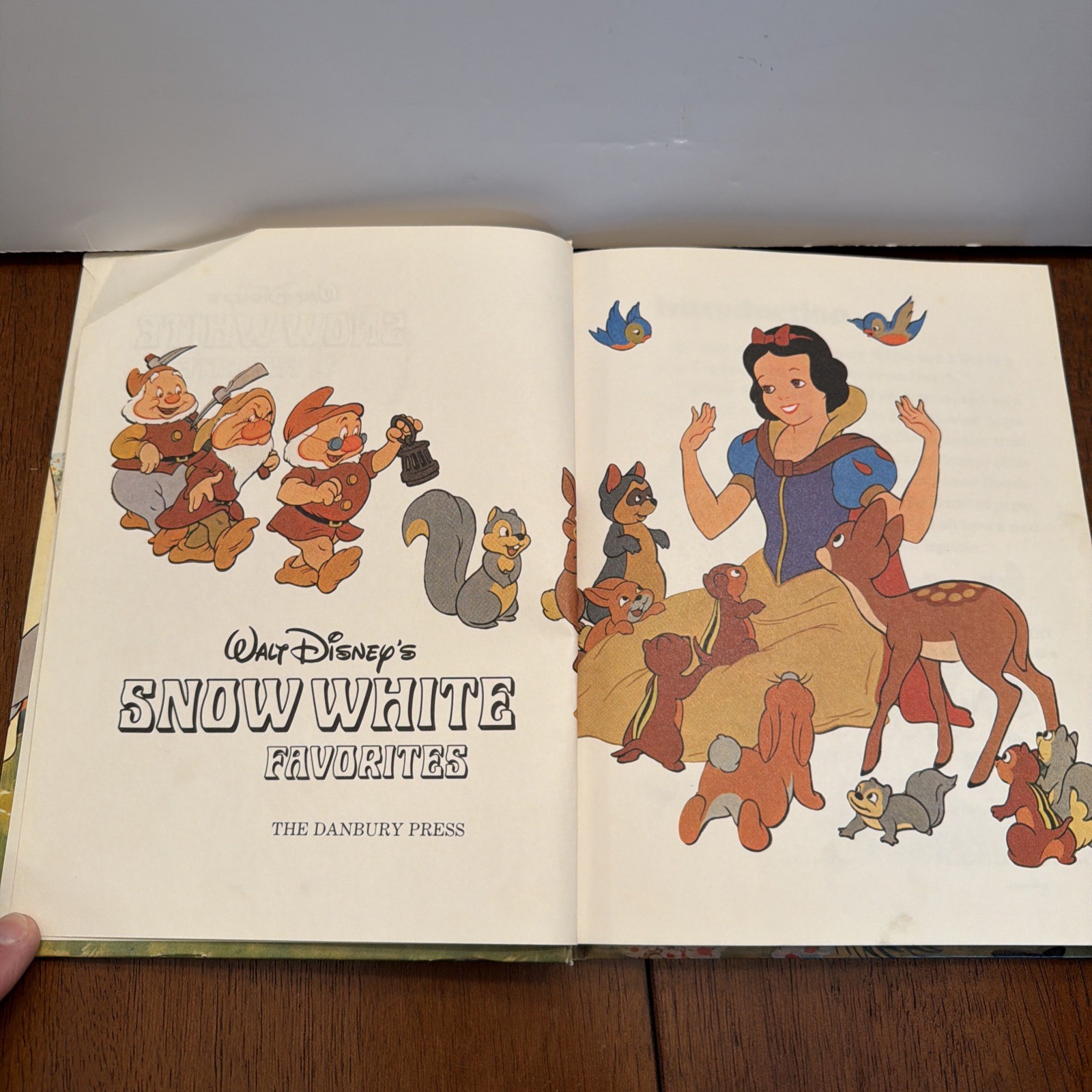 Vtg Walt Disney’s Snow White Favorites 1973 Book Danbury Press Hardcover Rare