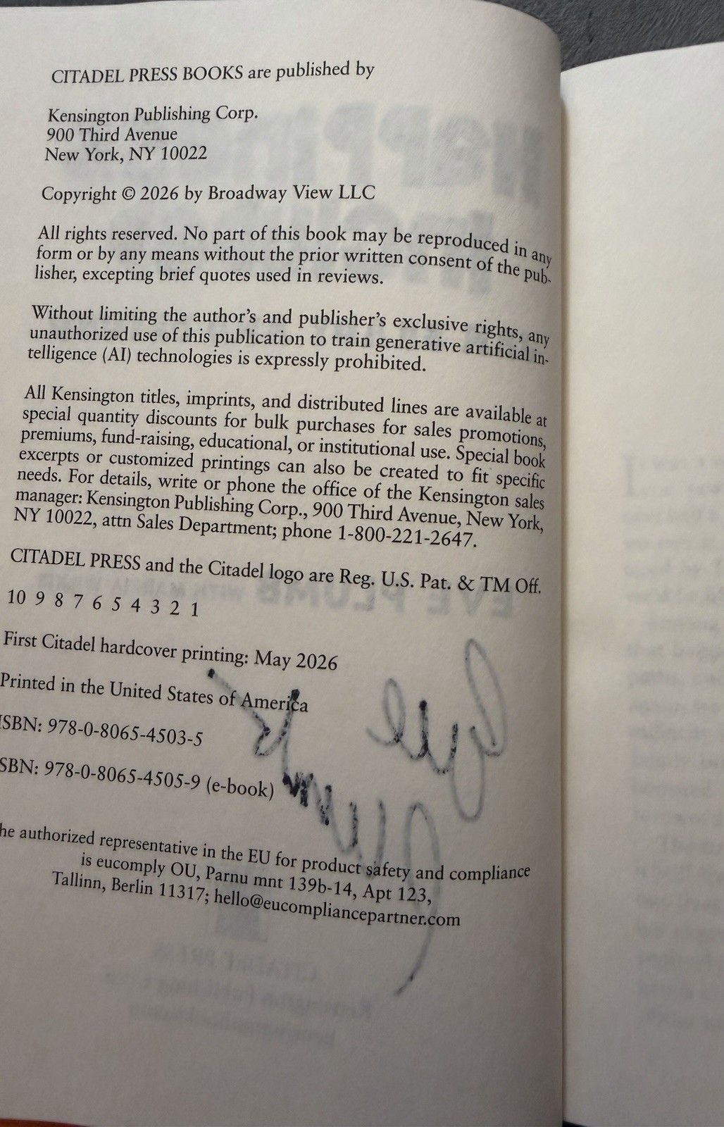 SIGNED Happiness Included Jan Brady & Beyond By Eve Plumb HC 1/1 +PIC