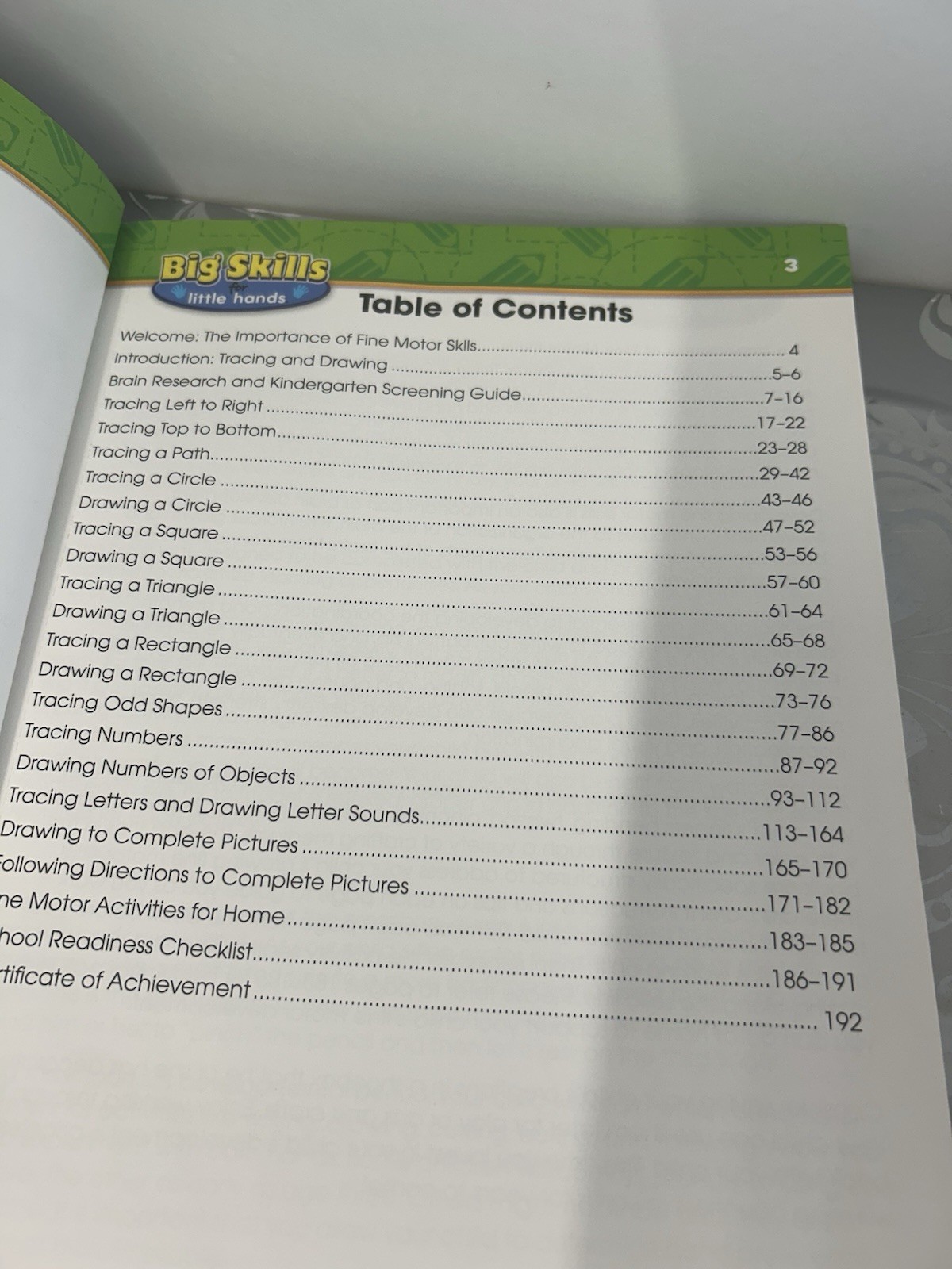 Big Skills For Little Hands Trace And Draw Ages 3+ 191 Pages