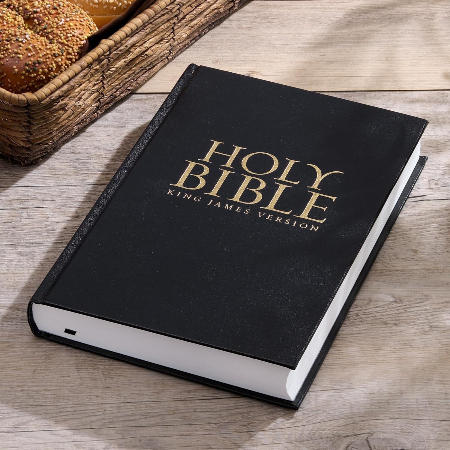 The Holy Bible KJV King James Version LARGE PRINT Hardcover.Jesus Words In Red**