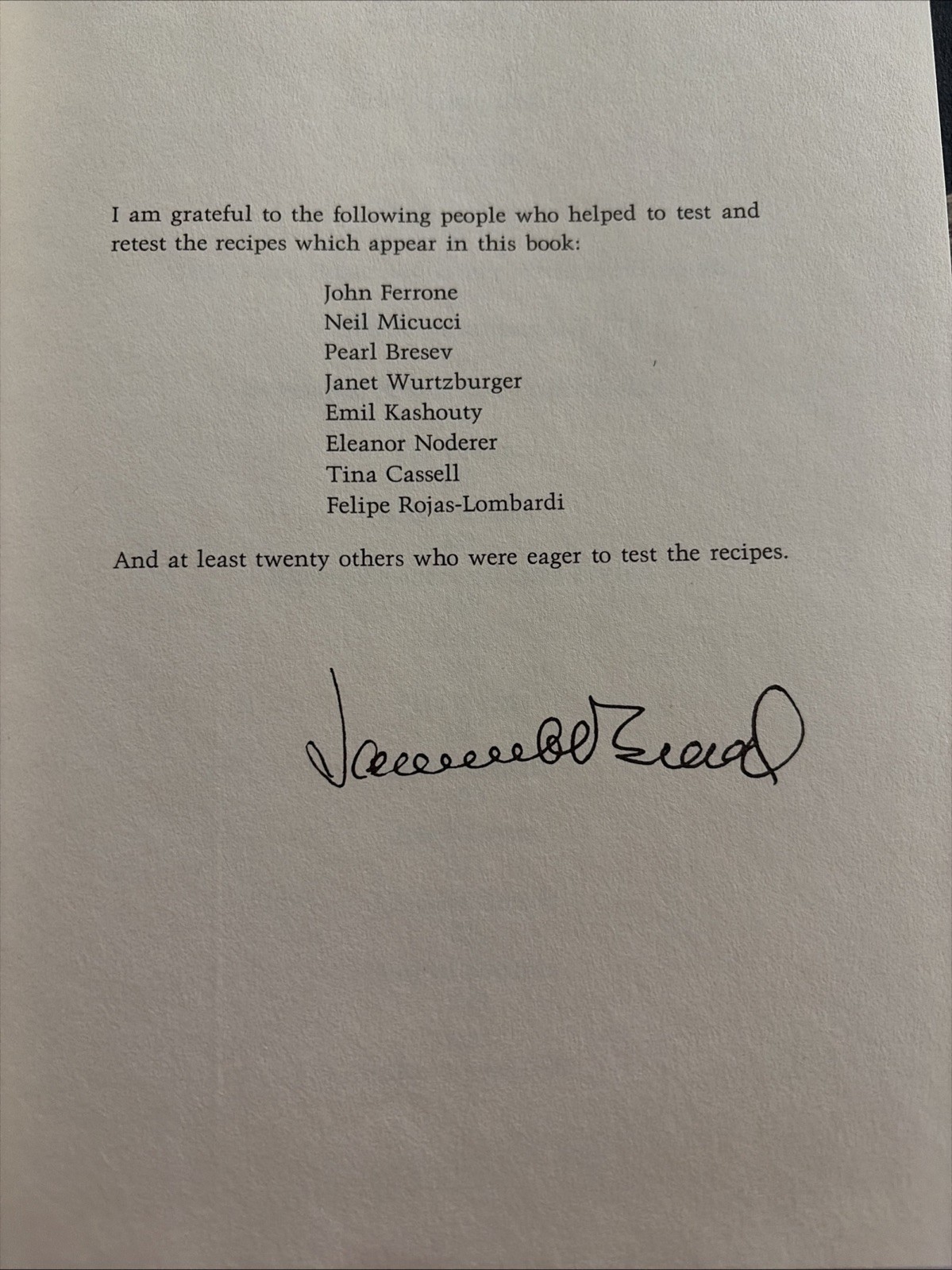 Beard on Bread Signed By James Beard 5th Printing 1974 Rolls Flat HC DJ