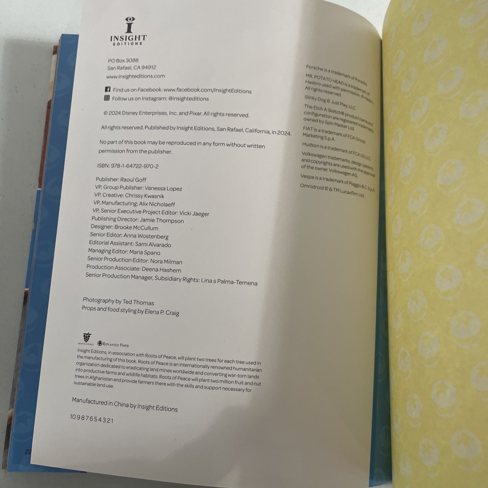 Pixar: the Official Cookbook by Tara Theoharis and S. T. Bende (2024, Hardcover)