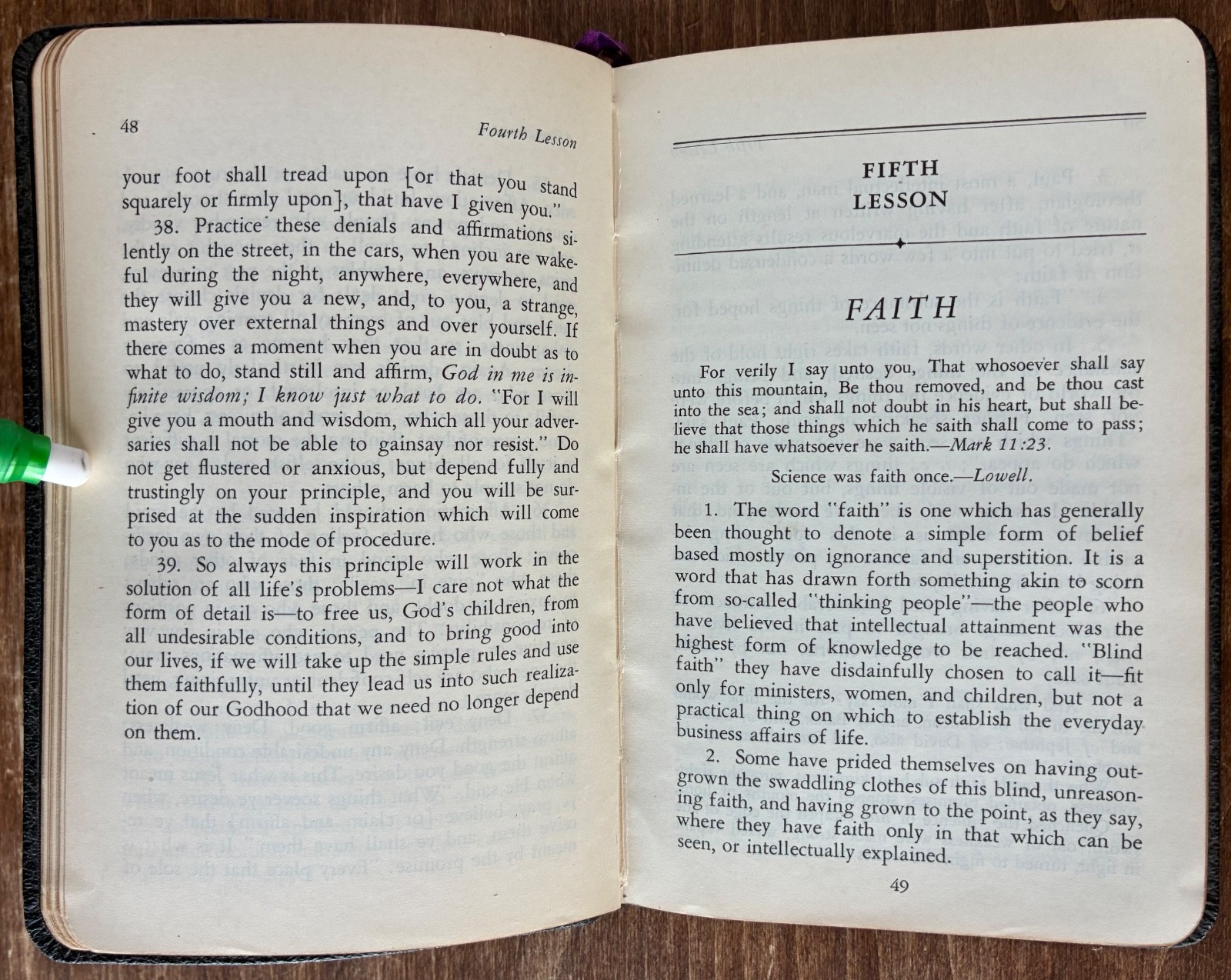 Lessons In Truth, H. Emilie Cady 1938 Christianity (W. D. Gann Reading List) HC