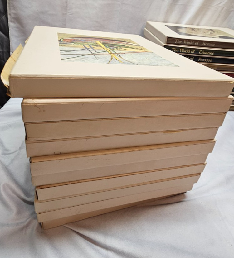1967 Complete Set of 28 Time Life Library of Art Hardcovers w/Slip Covers-USED