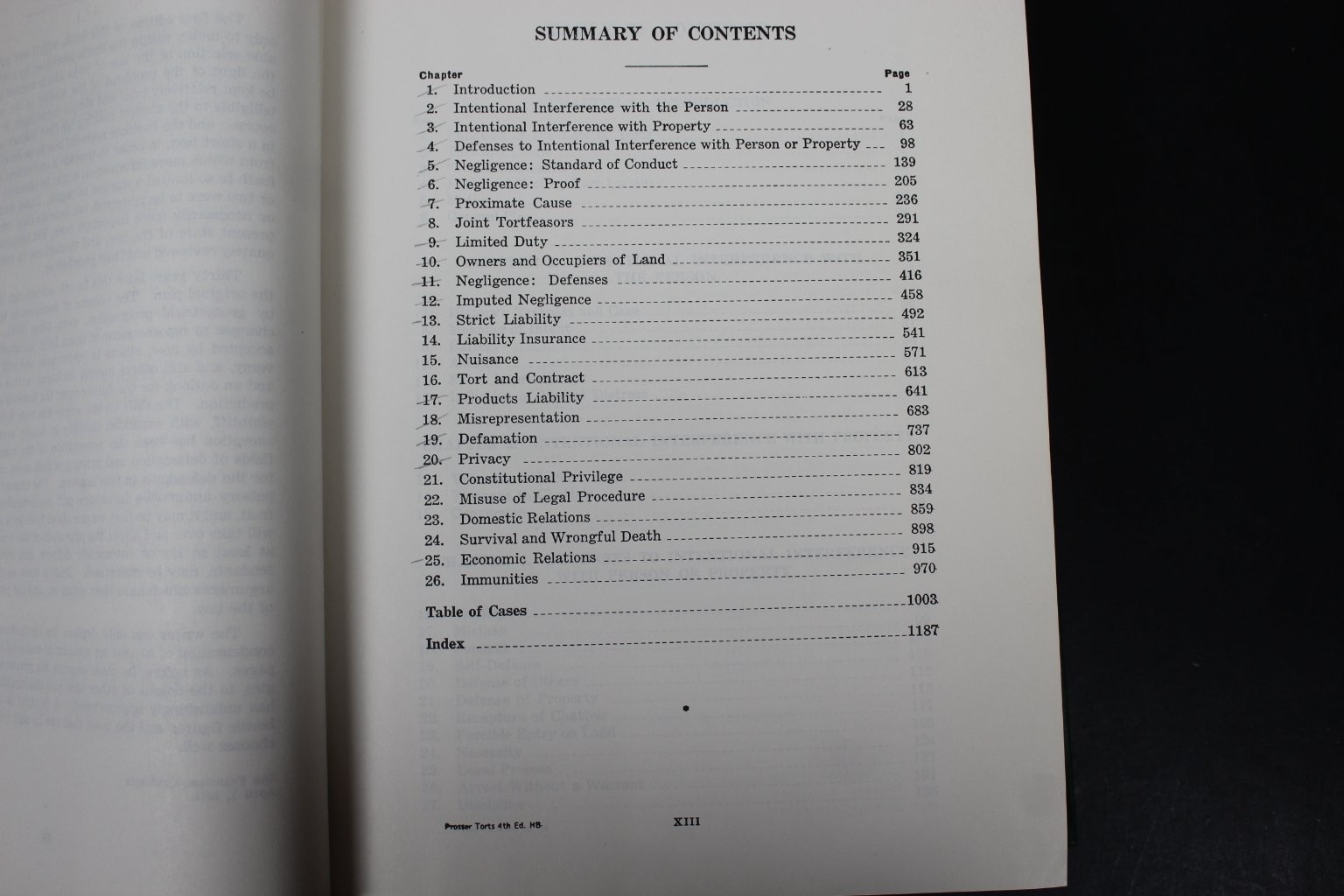 Law of Torts William L. Prosser 1980 4th Ed. Hornbook Series West Publishing