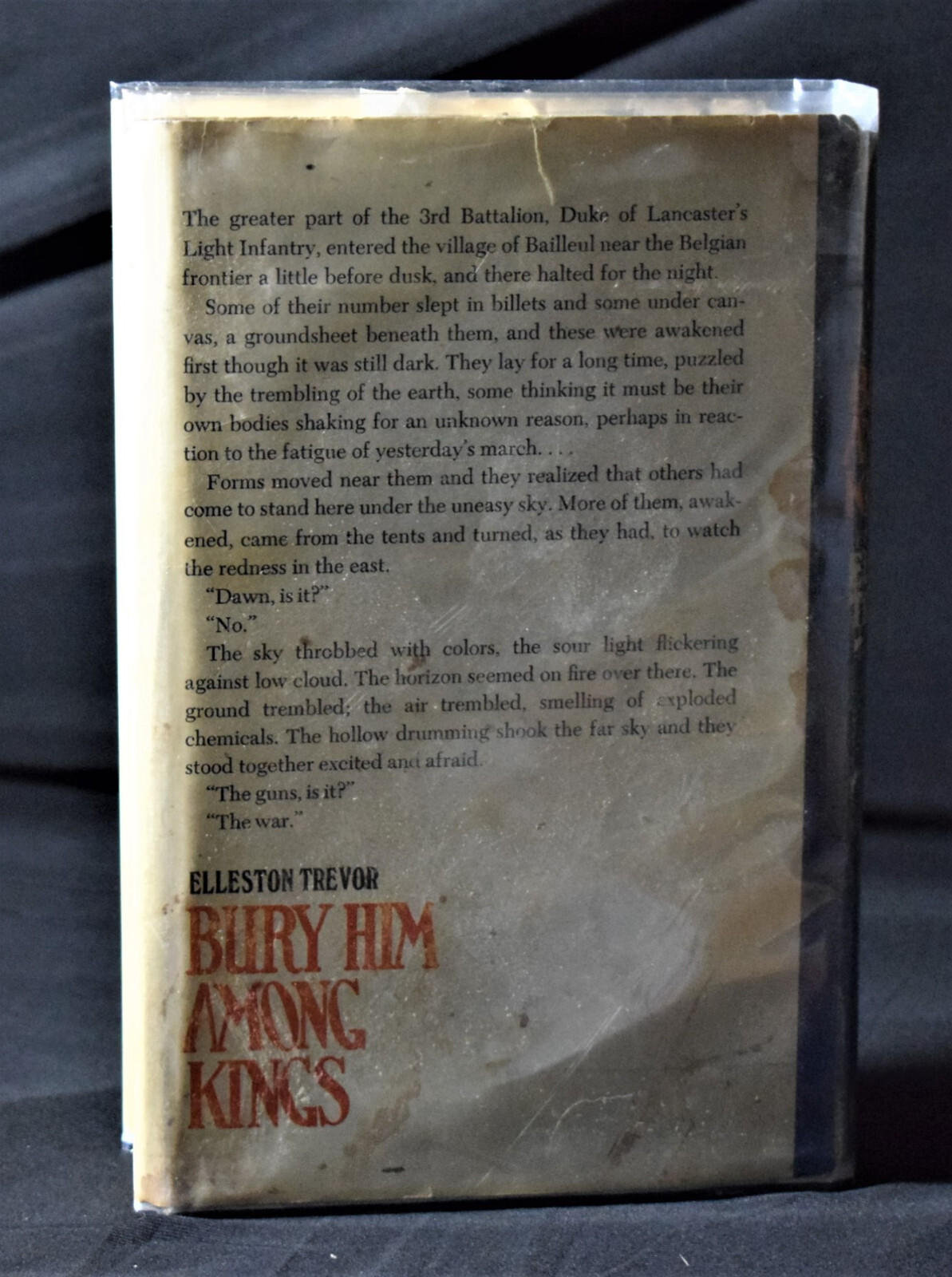 Bury Him Among Kings by Elleston Trevor (1970, HB) Book Club Edition ~ Pages 374