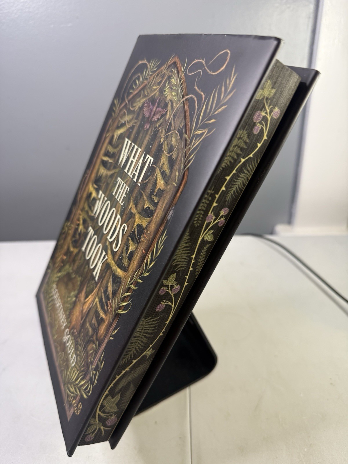 What The Woods Took Book by Courtney Gould OwlCrate Signed Edition Sprayed Edges