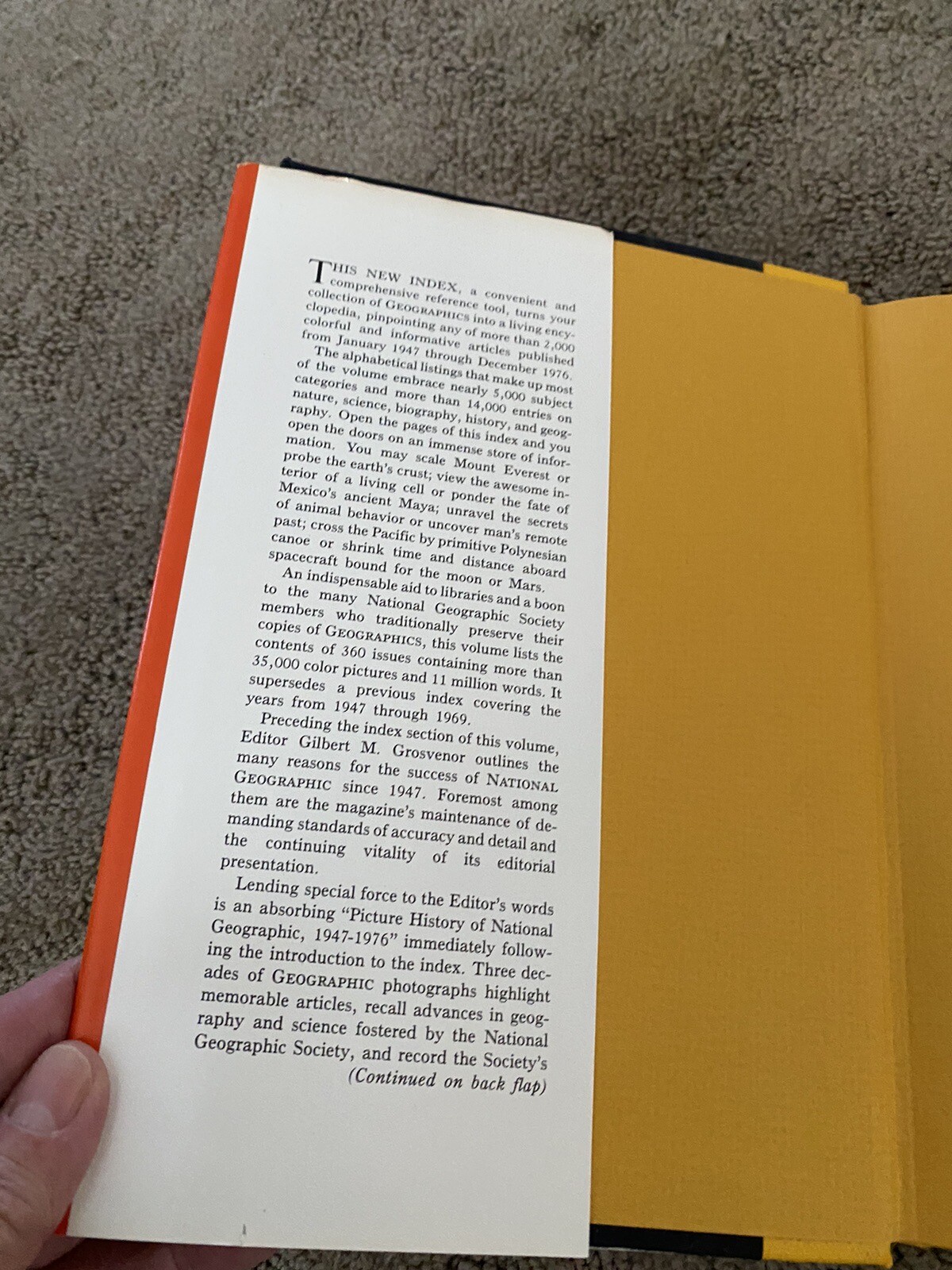 2pc Vintage Nat Geo Index 1947-1976 Hardcover/Dust Jacket +1977-1981 index Soft