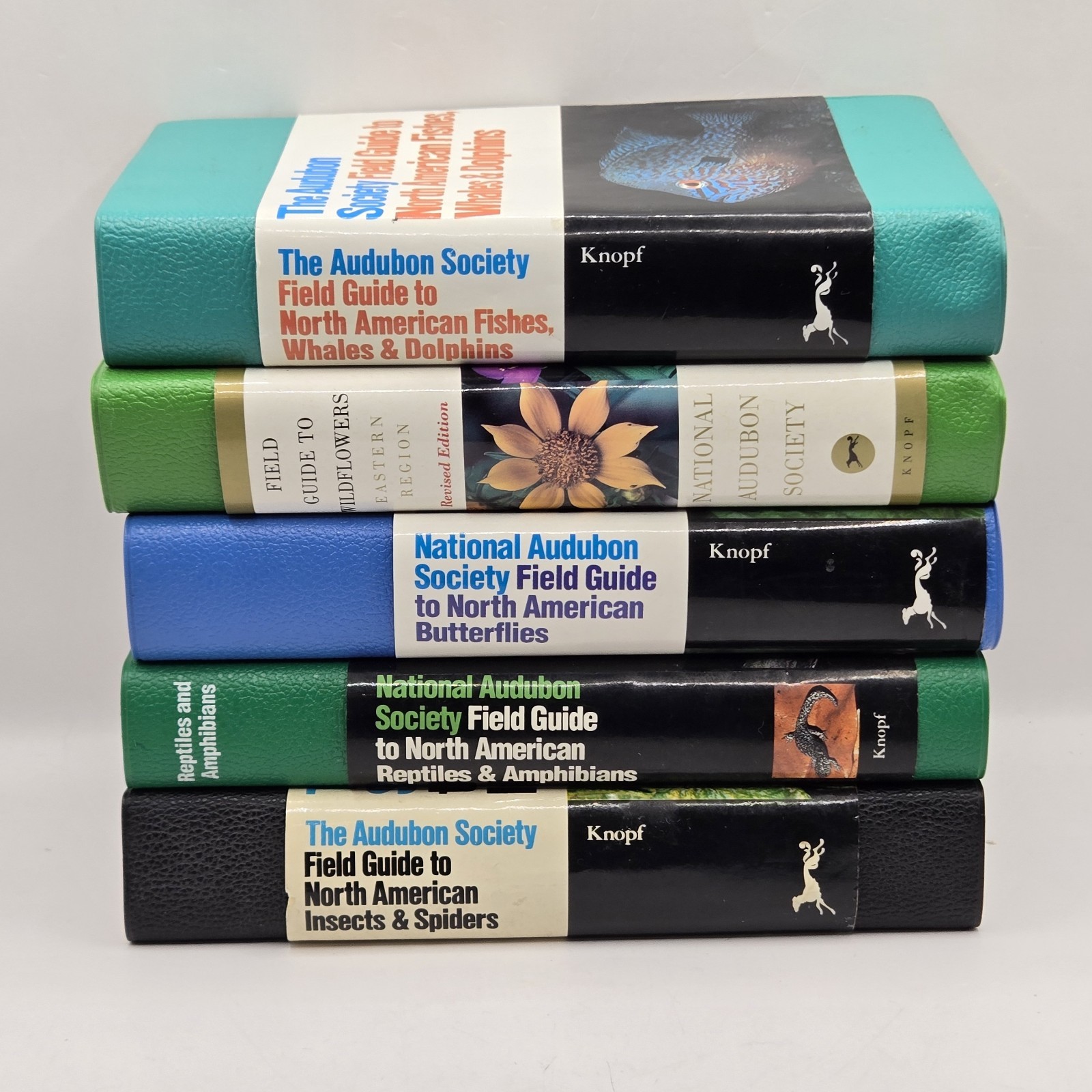 Lot Of 5 National Audubon Society Field Guide Butterflies Reptiles Fish Insects