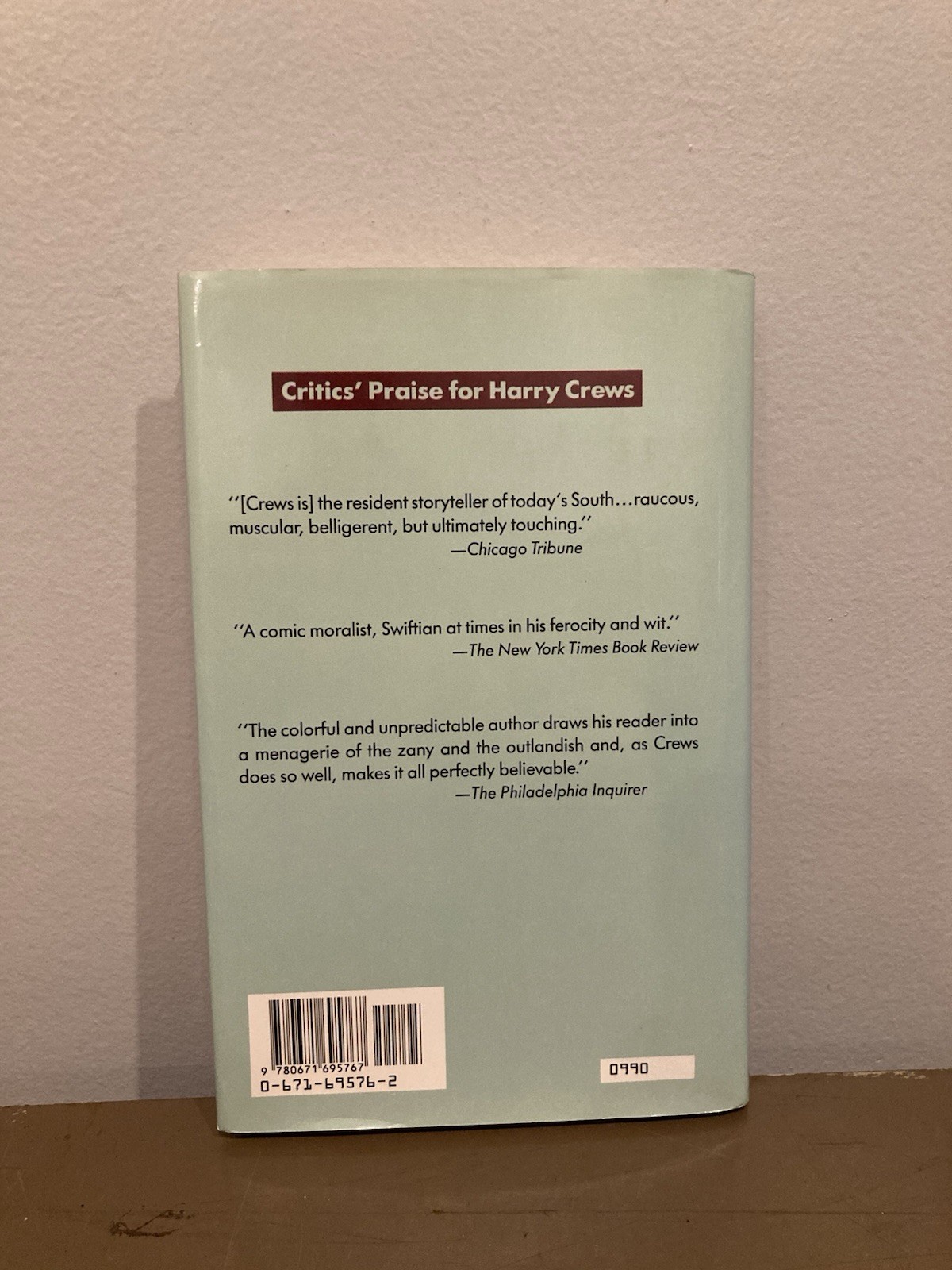 Harry Crews – Body – 1990 HC BOMC Nice!