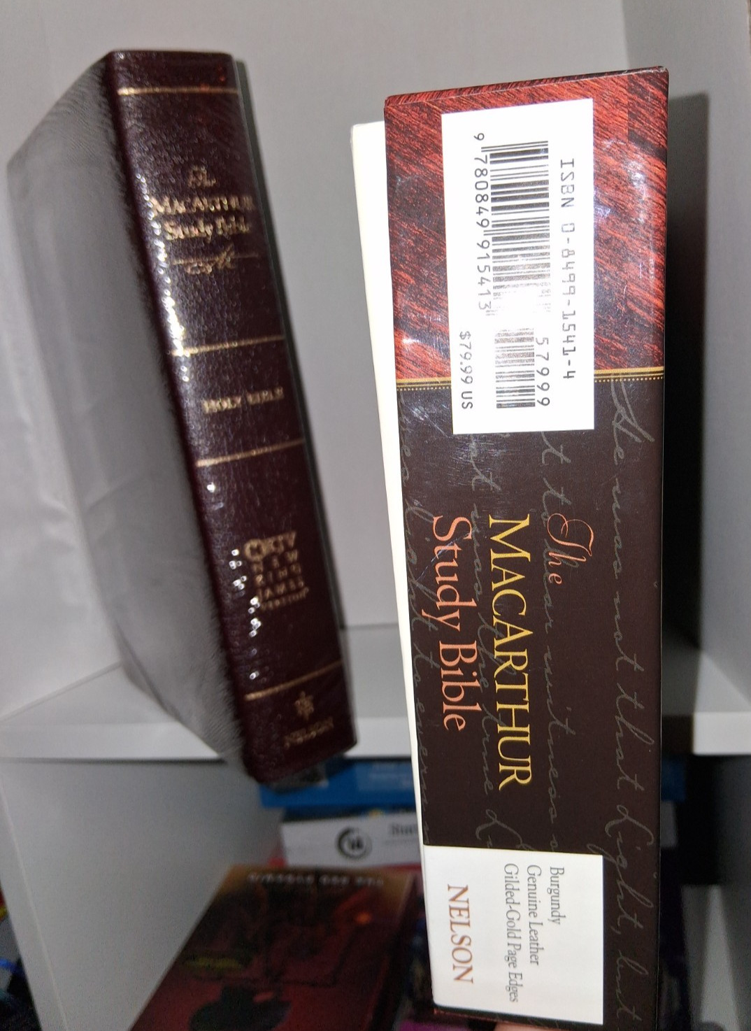 The Macarthur Study Bible NKJV Burgundy Gen. Leather NewFactory Sealed NIB