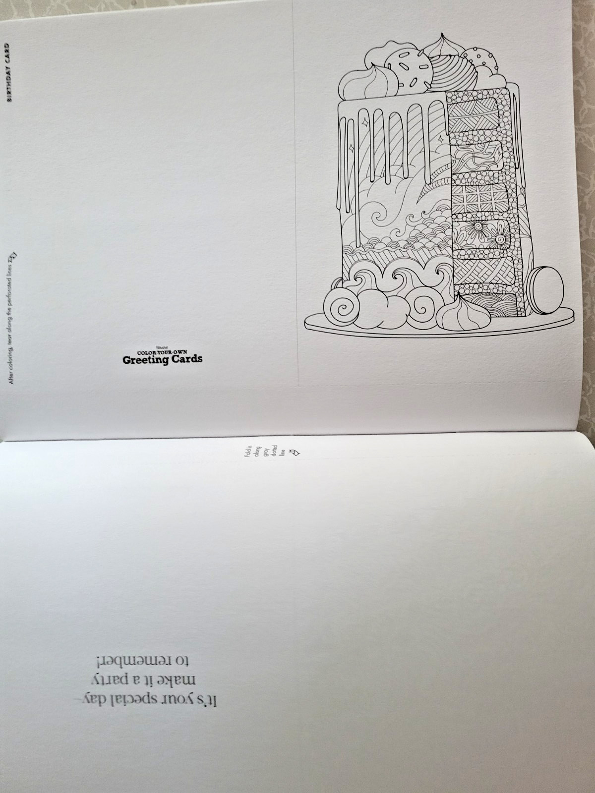 COLOR YOUR OWN GREETING CARDS Create 27 Fun & Festive Cards – Children & Adult