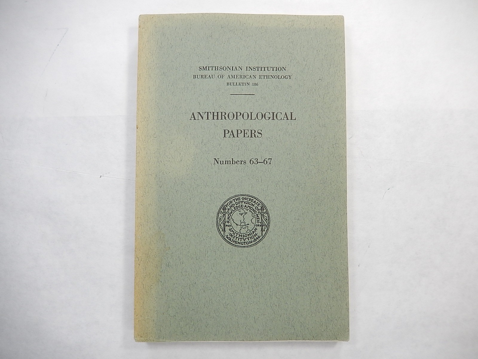 Smithsonian American Ethnology, Anthropological #s 63-67, Ecuador