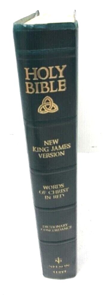 Holy Bible NKJV Red Letter Edition Dictionary Concordance Nelson Index Tabs (G27