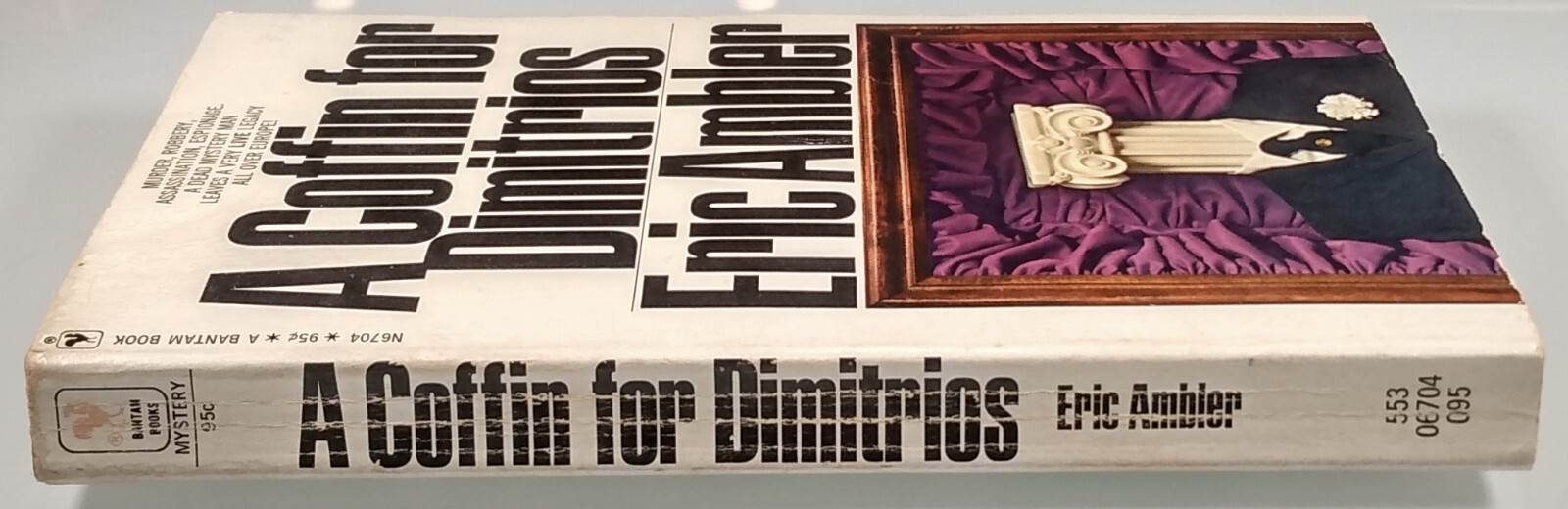 A COFFIN FOR DIMITRIOS Eric Ambler old used Paperback A Bantam Book n6704