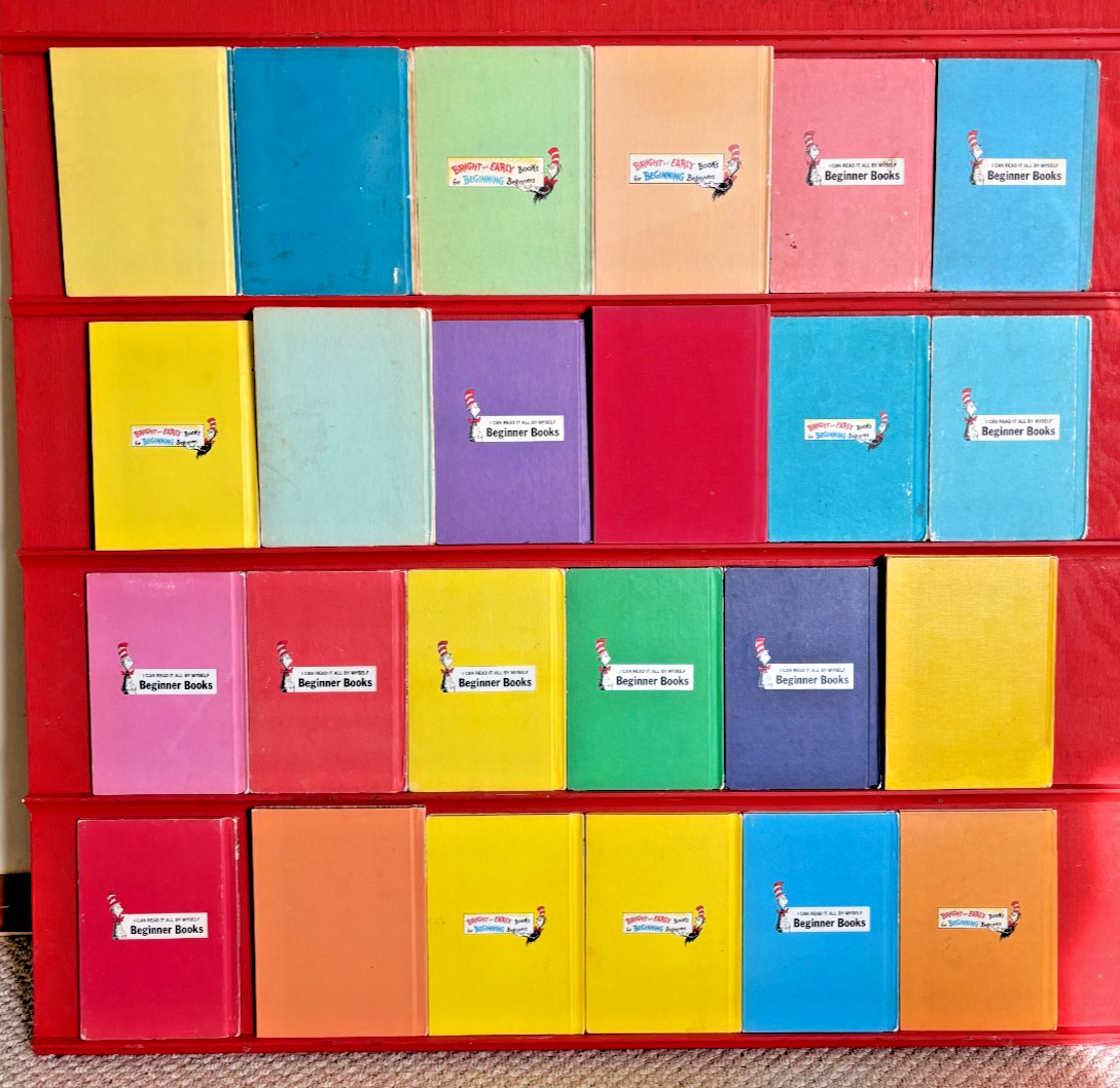 Dr. Seuss Vintage Matte Hardcover Books Lot 24 Beginner 1960’s Collectible