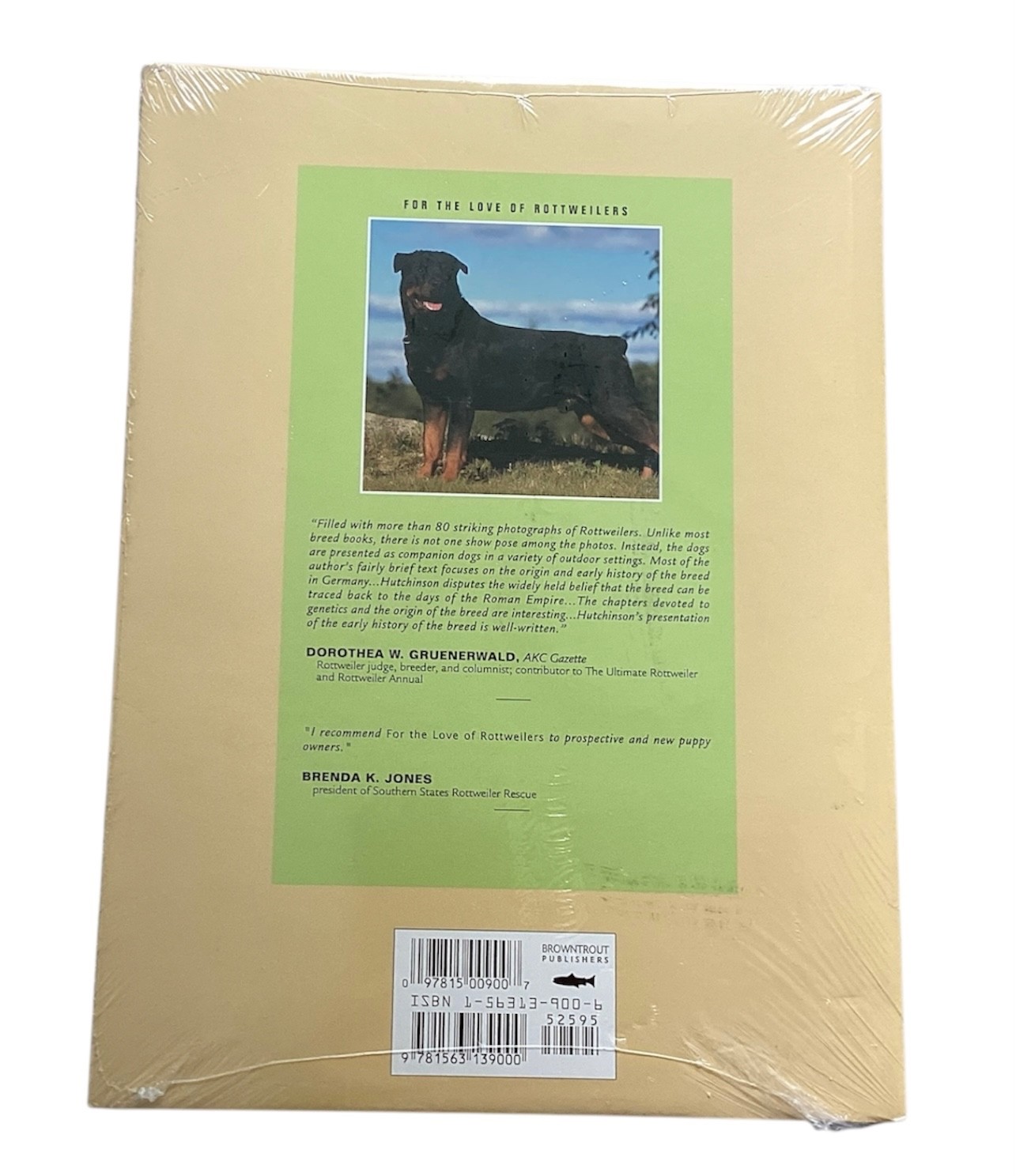 Rottweilers Robert Hutchinson For The Love Of Rottweilers Book New Sealed