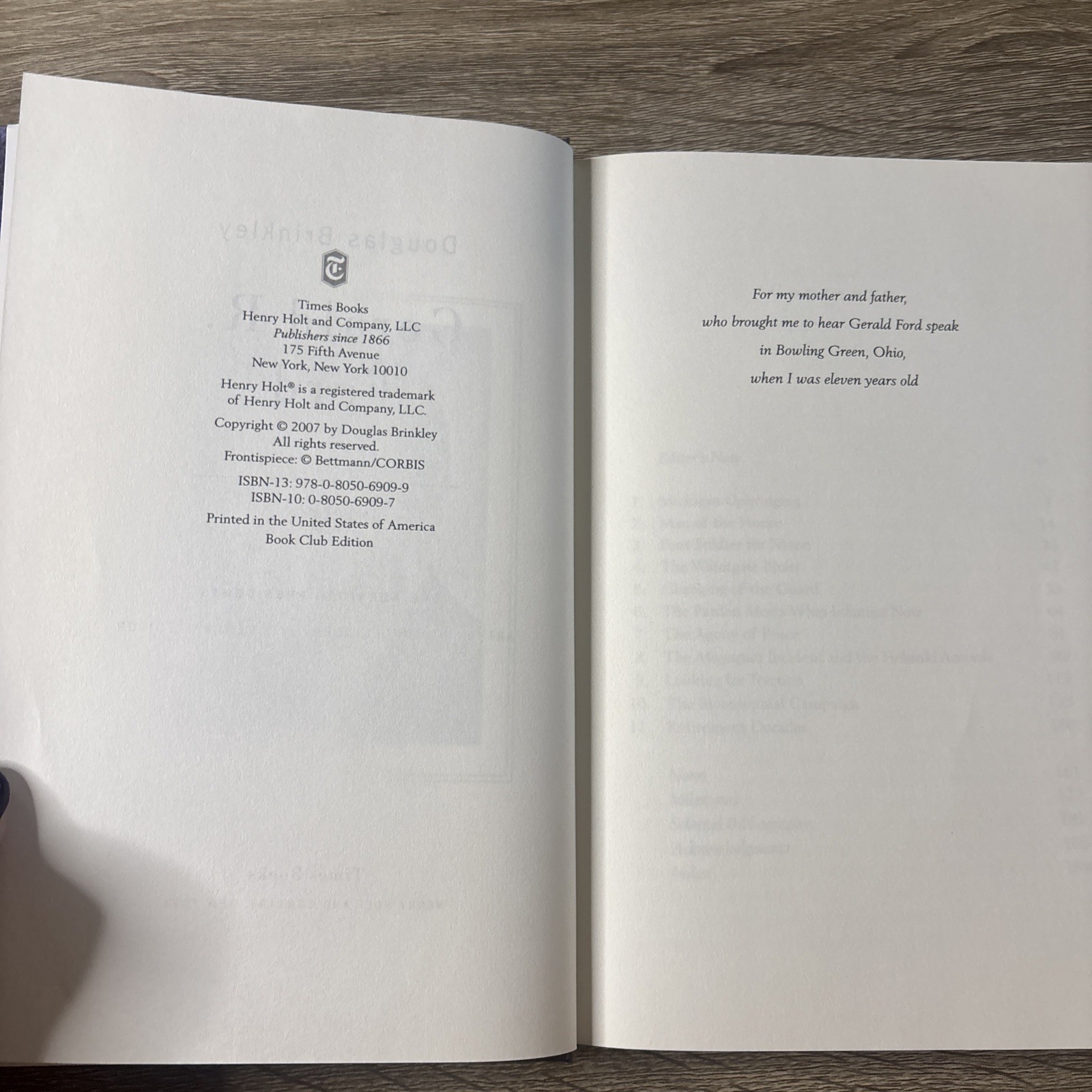 Gerald R. Ford: The American Presidents Douglas Brinkley 2007 Hardcover 1st Ed