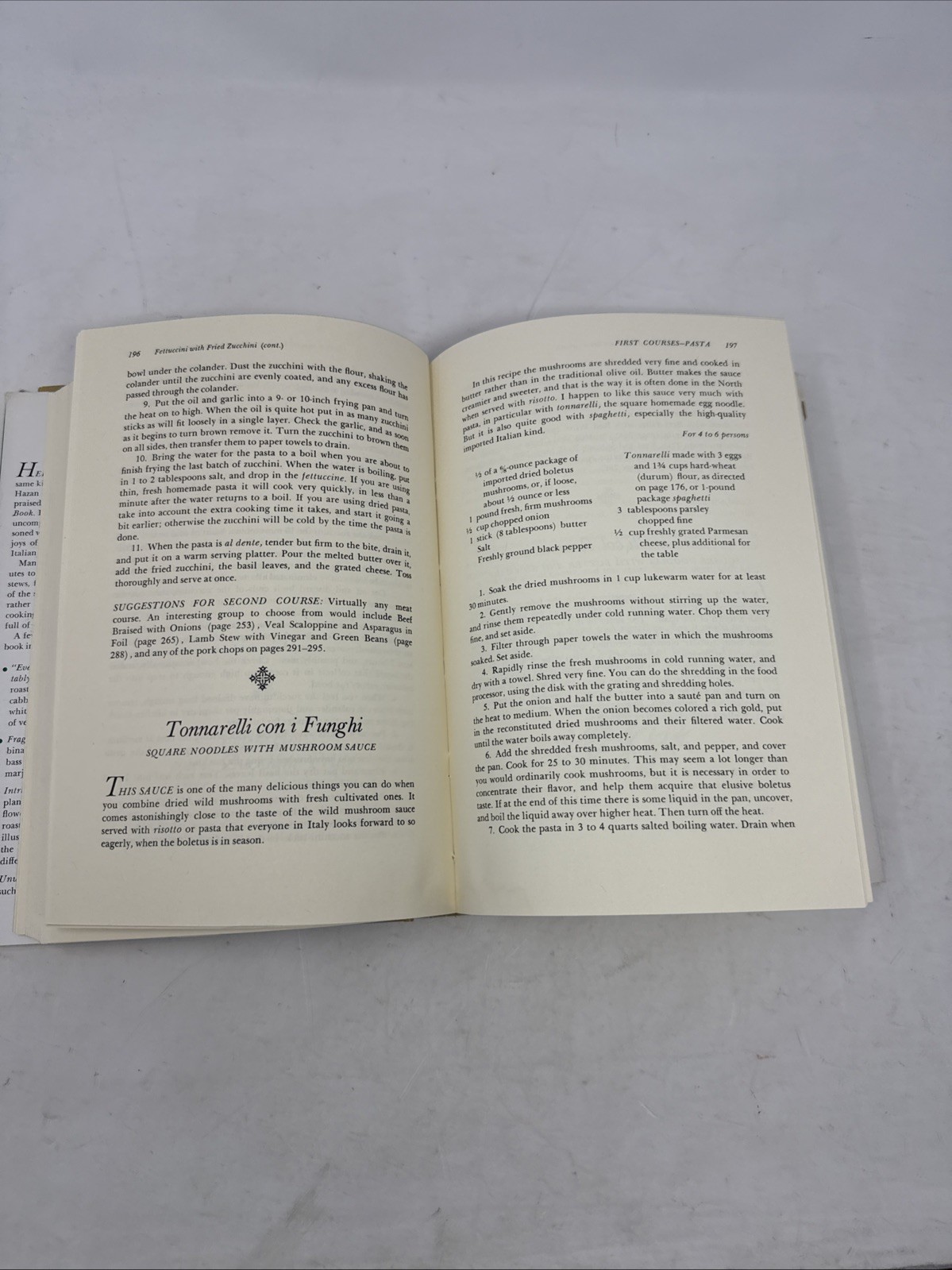 More Classic Italian Cooking by Marcella Hazan- Vintage Cookbook November (1978)