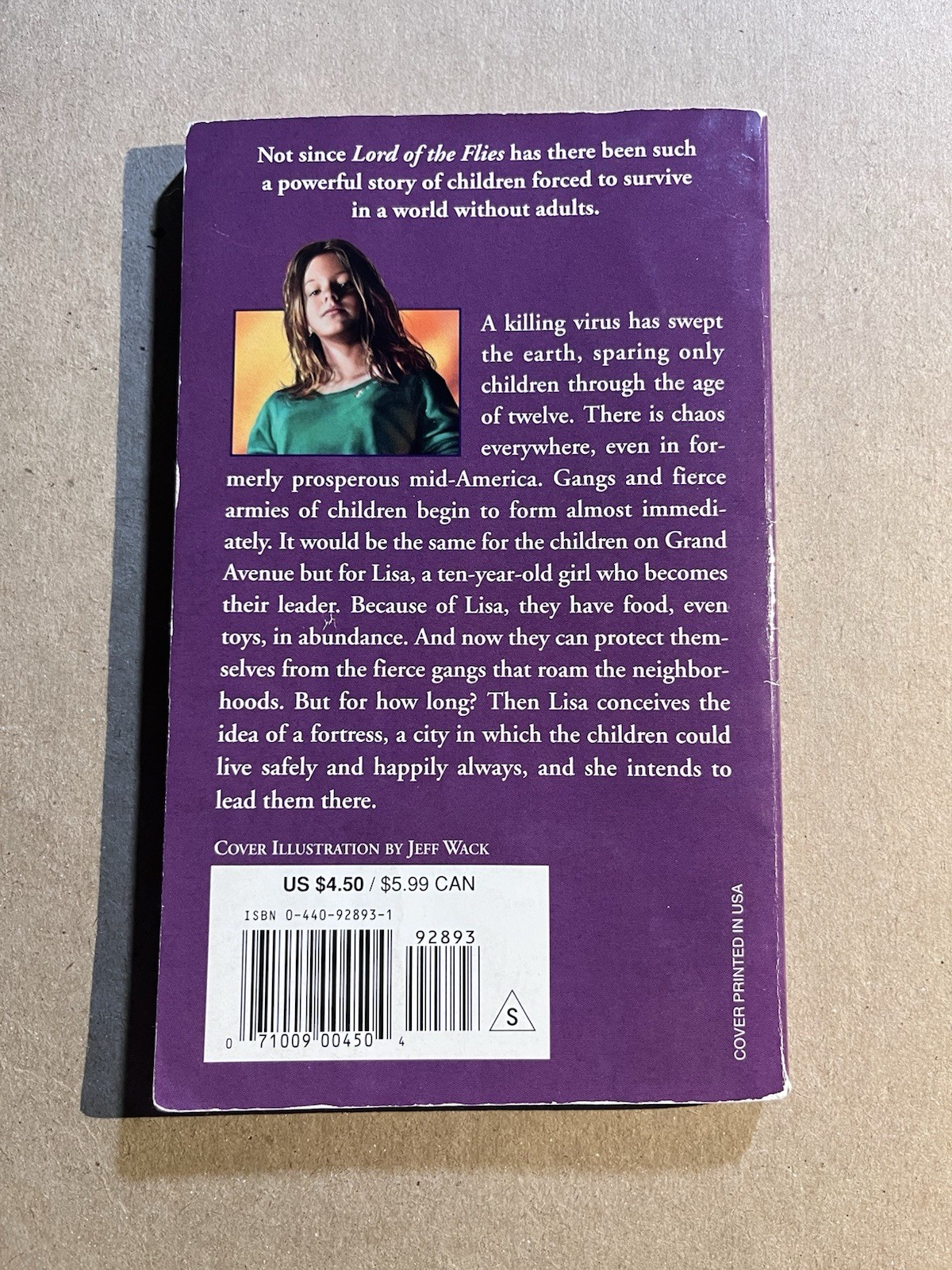 THE GIRL WHO OWNED A CITY by O.T. Nelson vintage Laurel Leaf paperback DYSTOPIAN