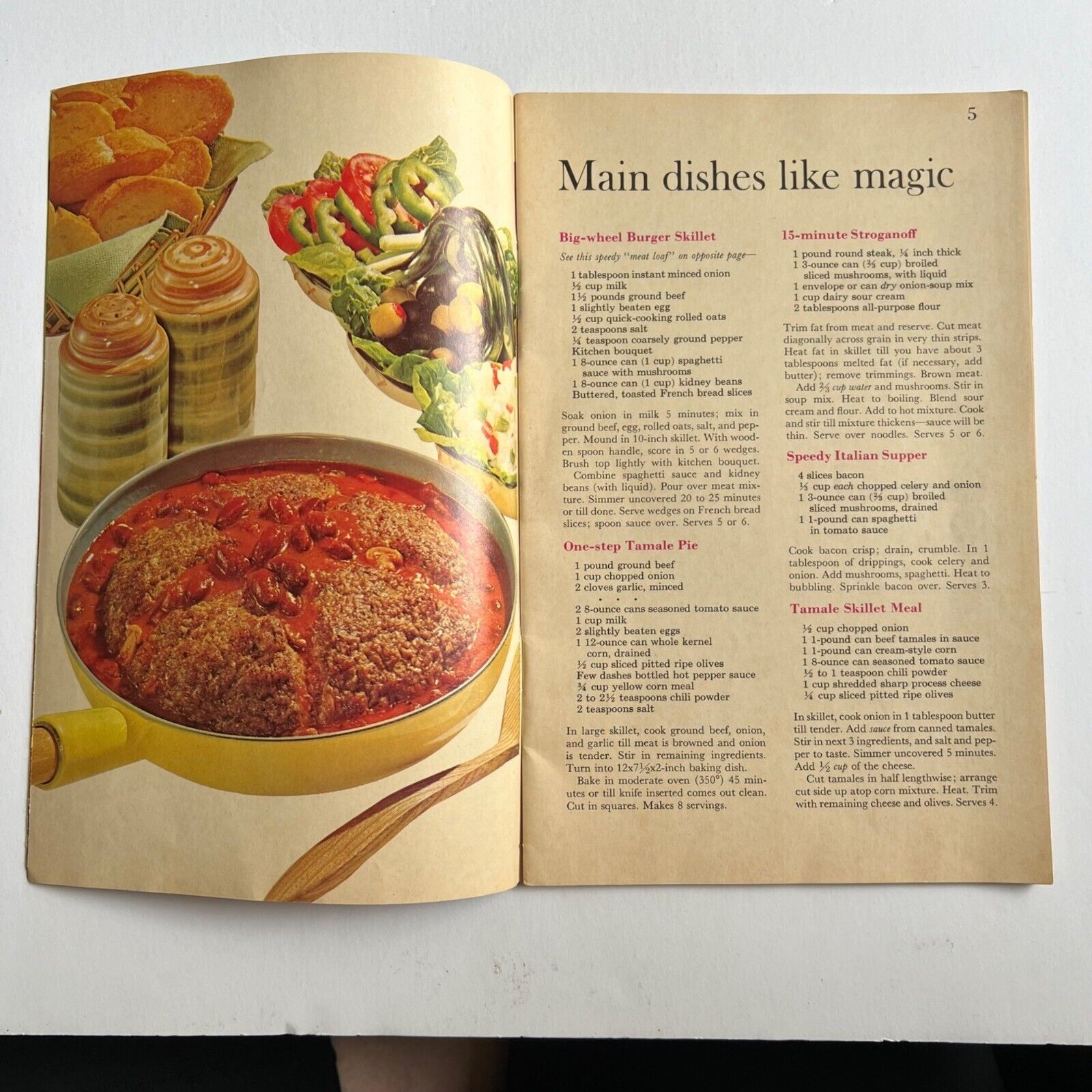 Vintage 1969 Cookbook Shortcut Cooking from Meredith Corporation Paperback