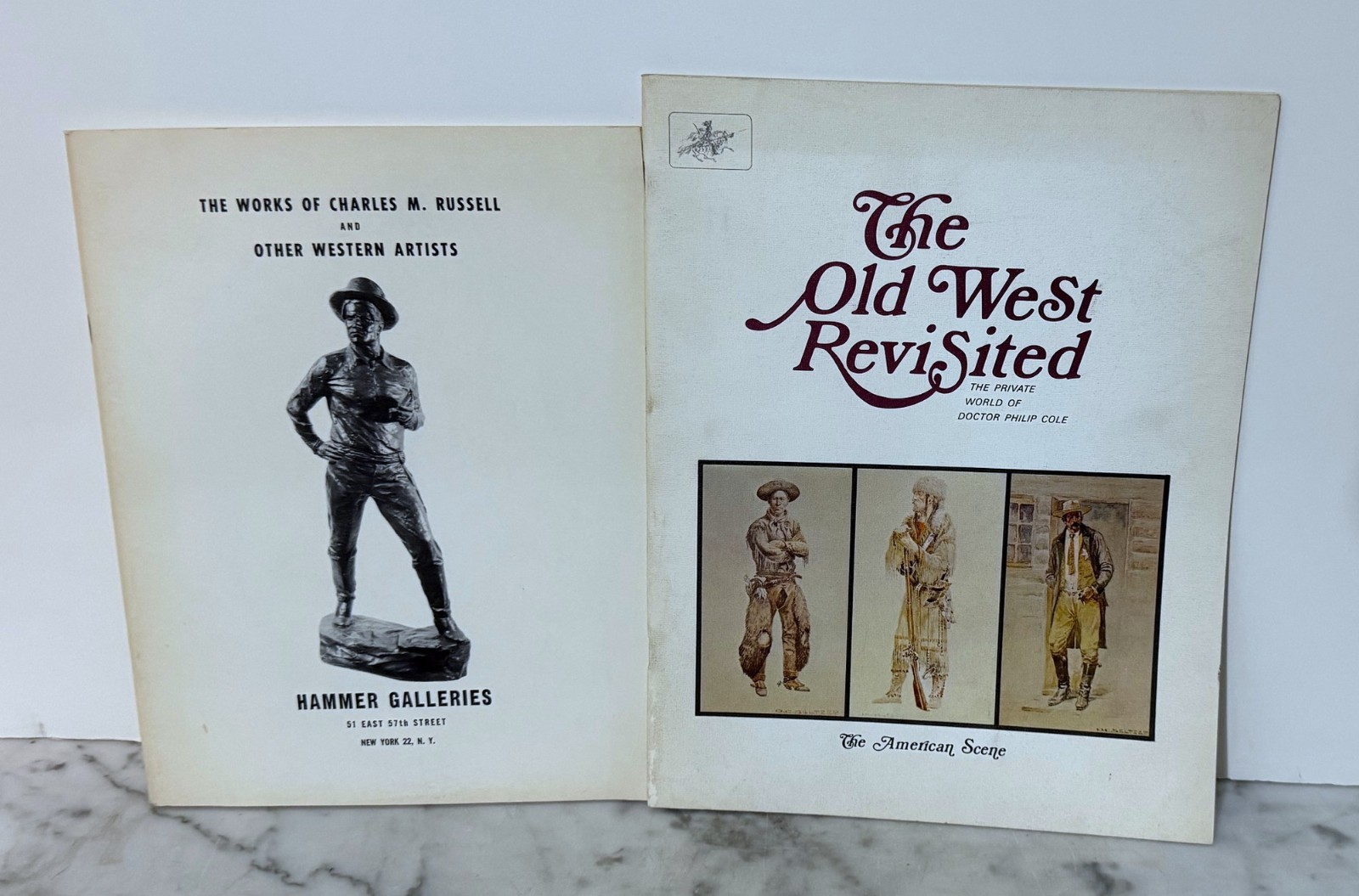 SEVEN EXHIBITION CATALOGS & BROCHURES RELATED TO WESTERN & NATIVE AMERICAN ART