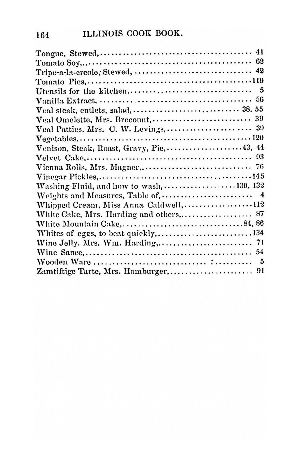 “1881” The Illinois Vintage Cook Book 164 Pages