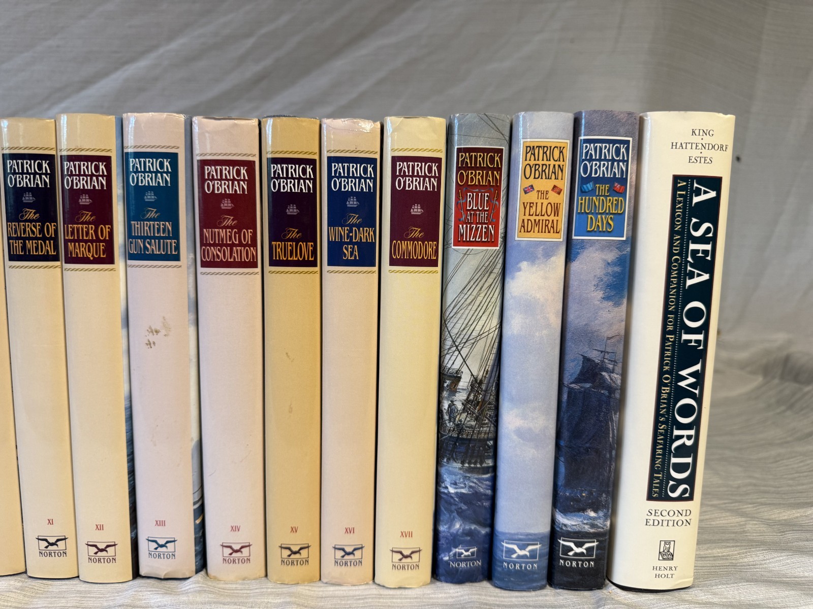 Patrick O’Brian Aubrey Maturin Complete 21 Volume Set HC/DJ Norton Fine