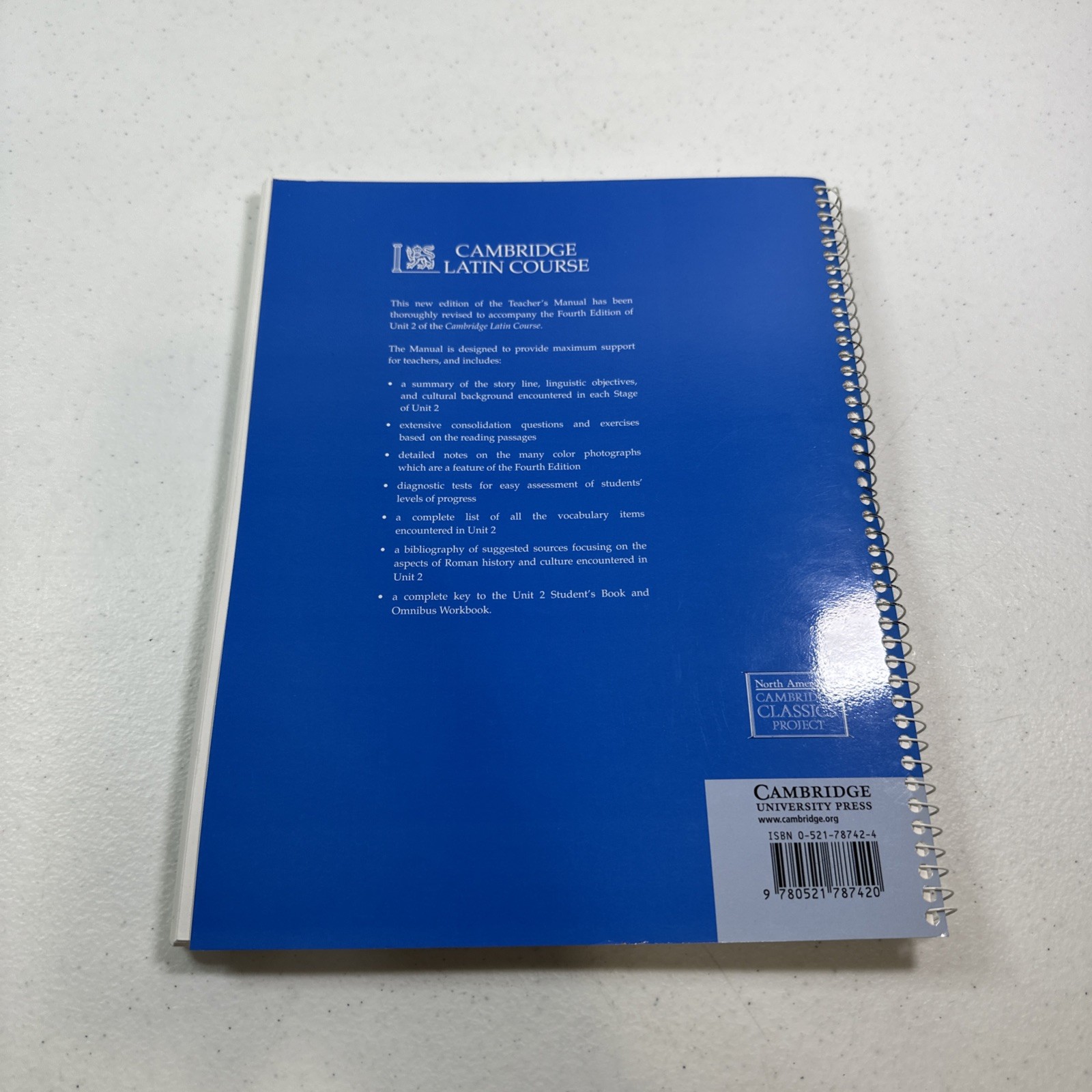 Cambridge Latin Course Unit 2 Teacher’s Manual North American edition (North Ame