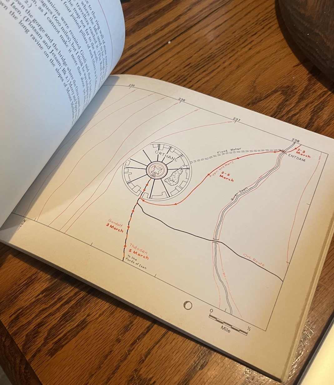 Lord Of The Rings Journeys of Frodo Atlas of J.R.R. Tolkien`s 1981 1st Edition