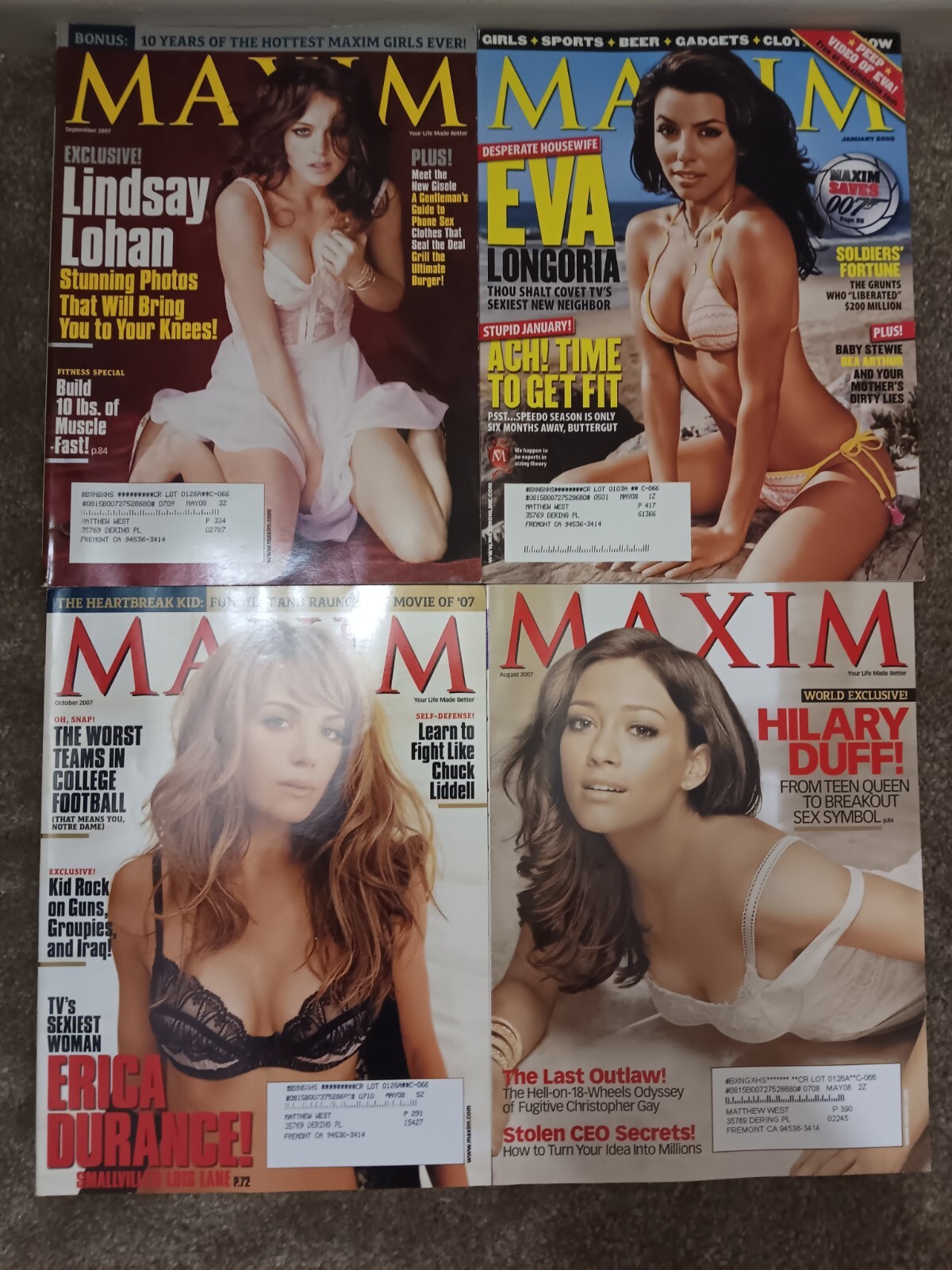 MAXIM Magazines, Lot of 10 Issues