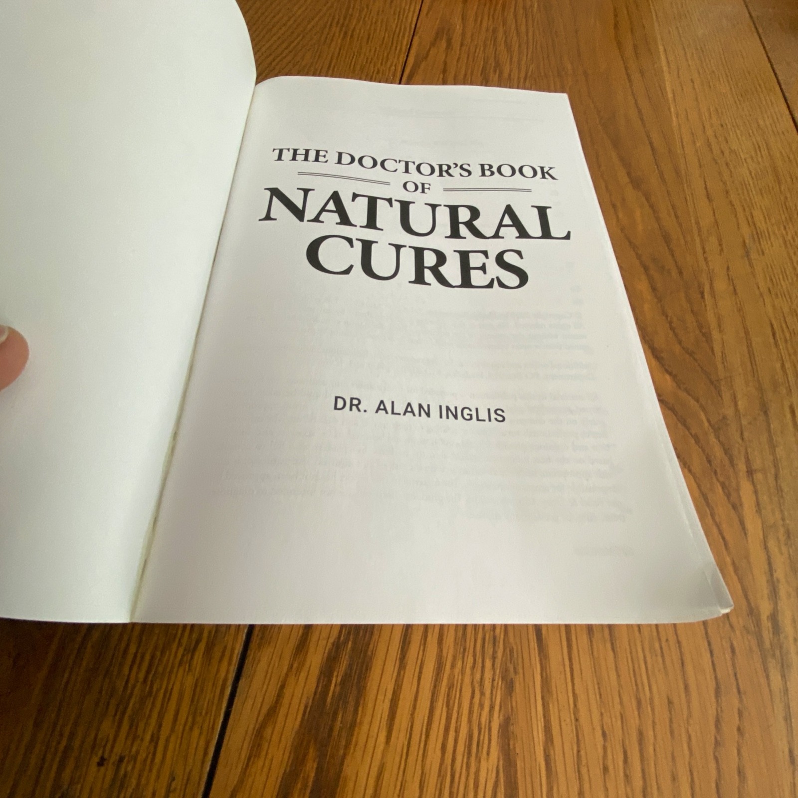 The Doctor’s Book Of Natural Cures by Dr. Alan Inglis Paperback