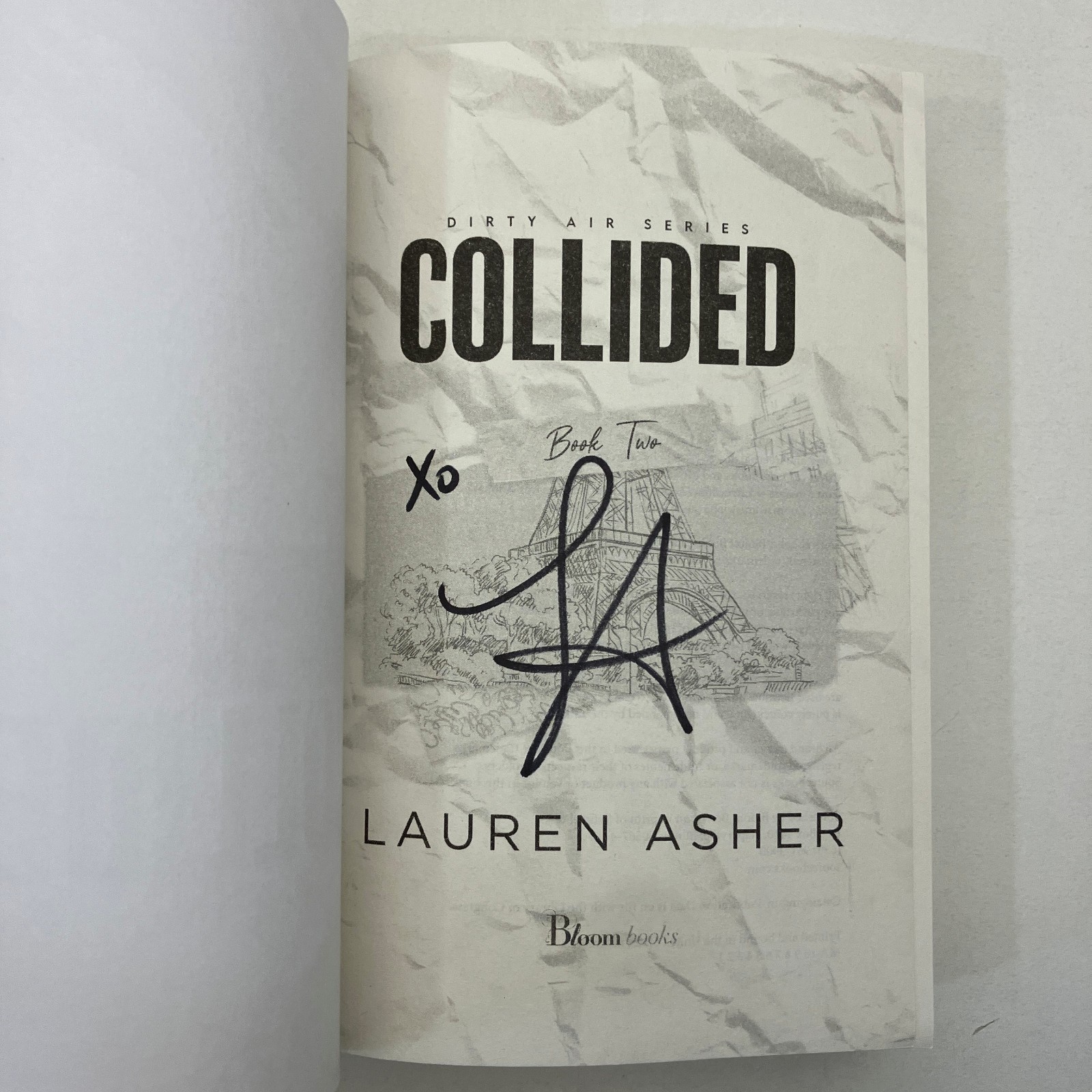 SIGNED Collided Dirty Air Series Book 2 Lauren Asher 2024 TPB New Adult Romance