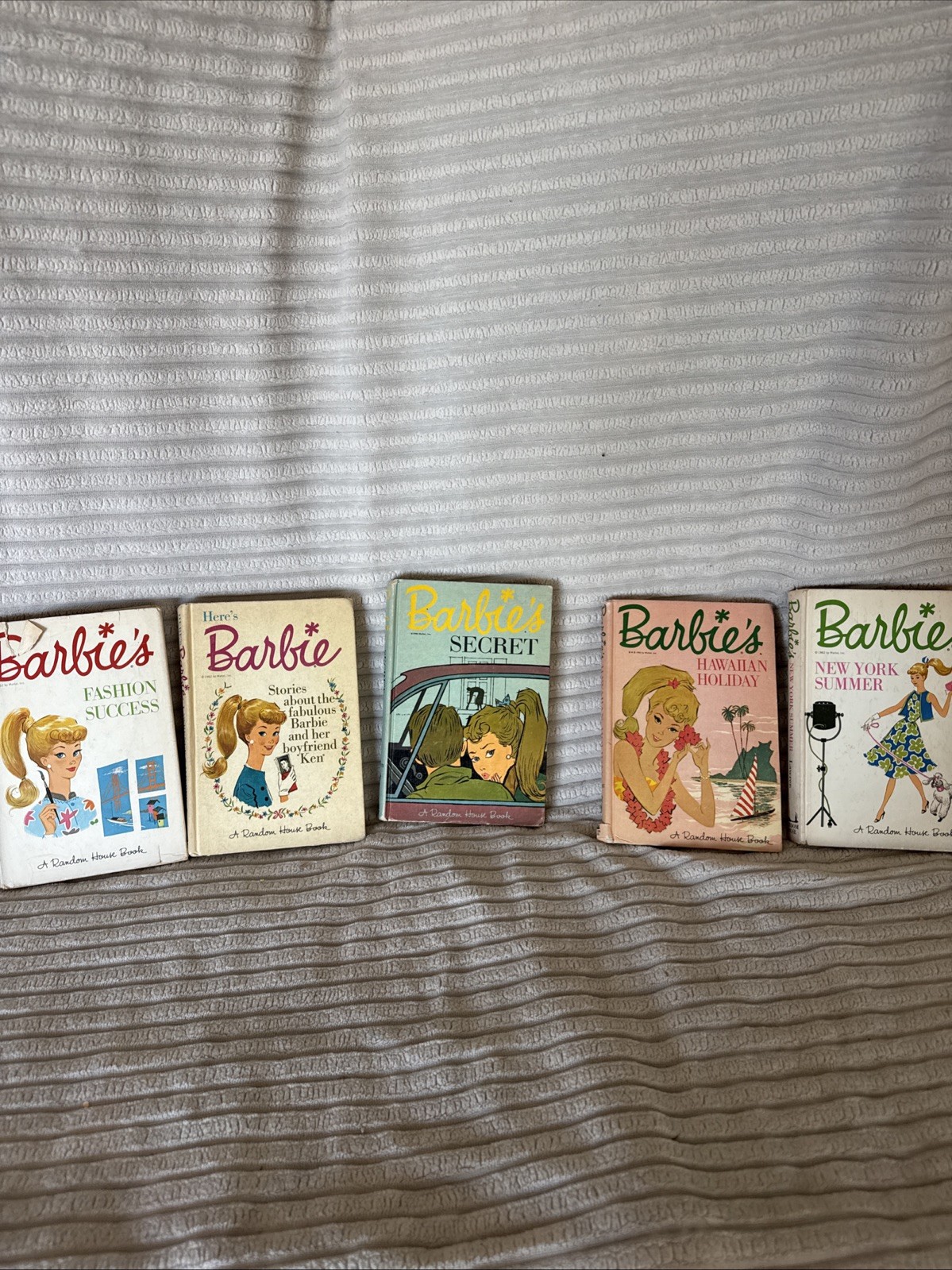 Set A Five Vintage 1960S Barbie Hardcover Books By Random House