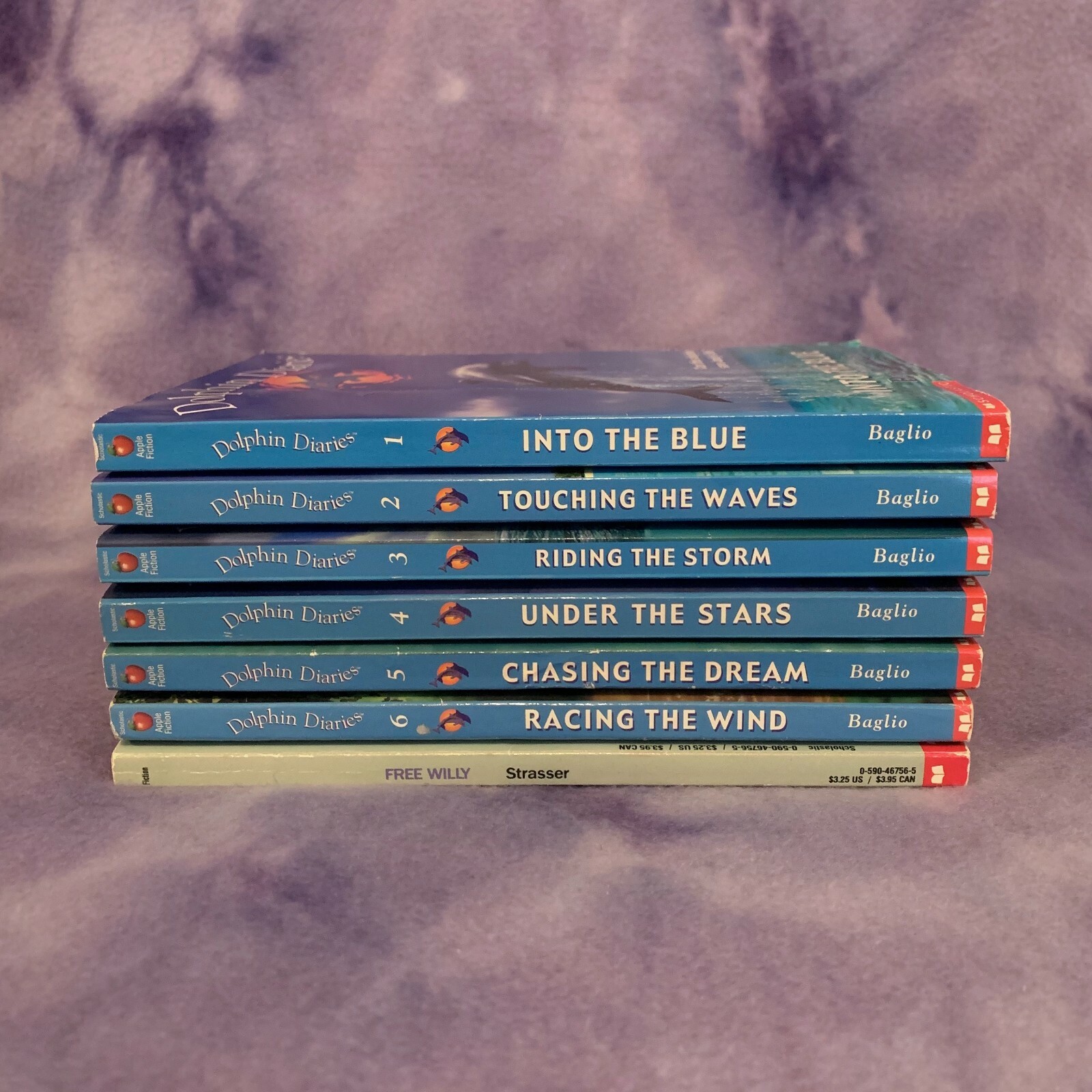 Lot of 7 Dolphin Diaries Paperback Books Complete 1-6 Set Ben Baglio + Bonus 🐬