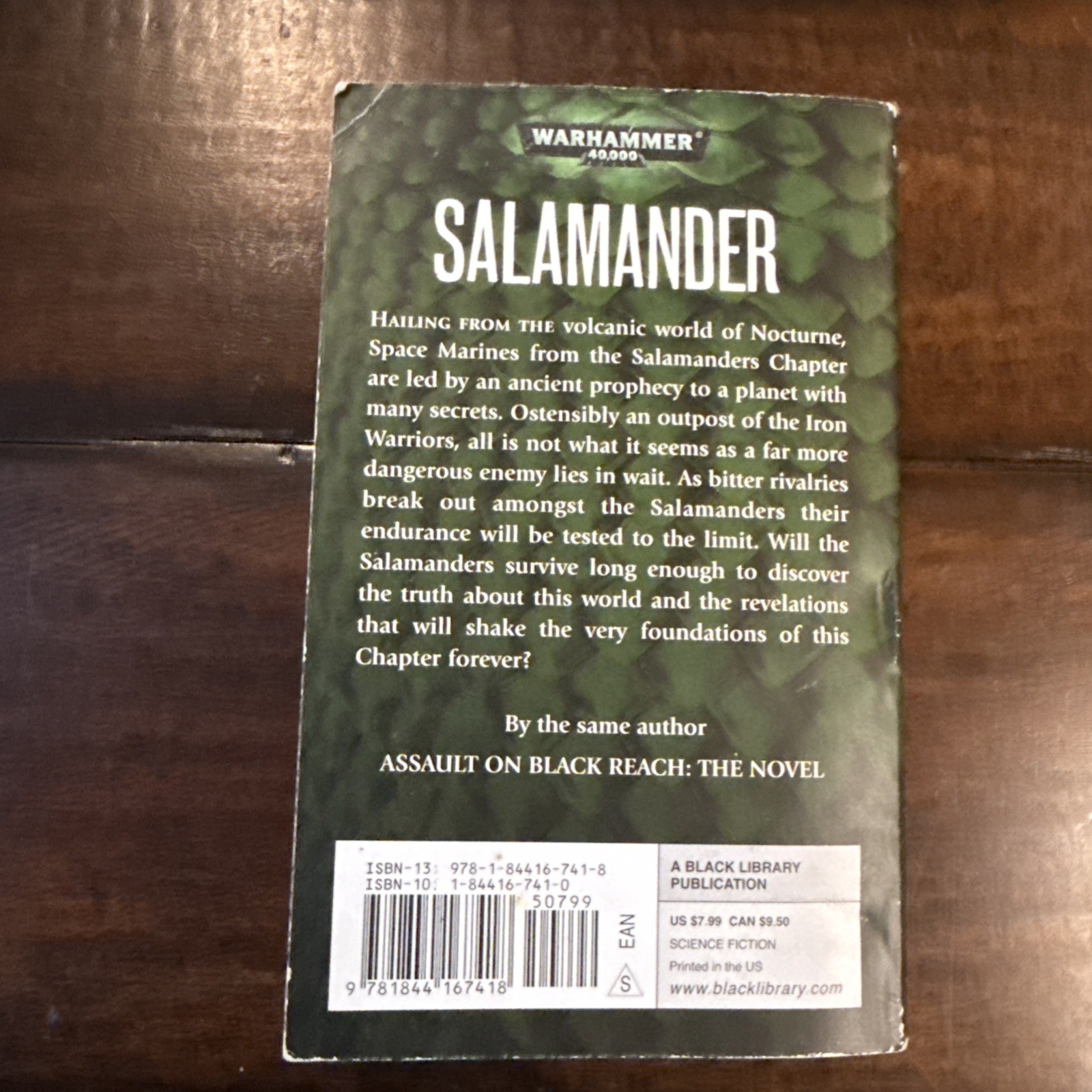 Salamander : Tome of Fire Trilogy Book #1 Warhammer 40,000 40k By Nick Kyme