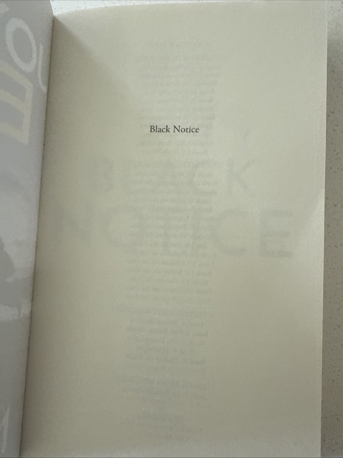 Joy Ellis Black Notice (Paperback) Di Jackman & DS Evans
