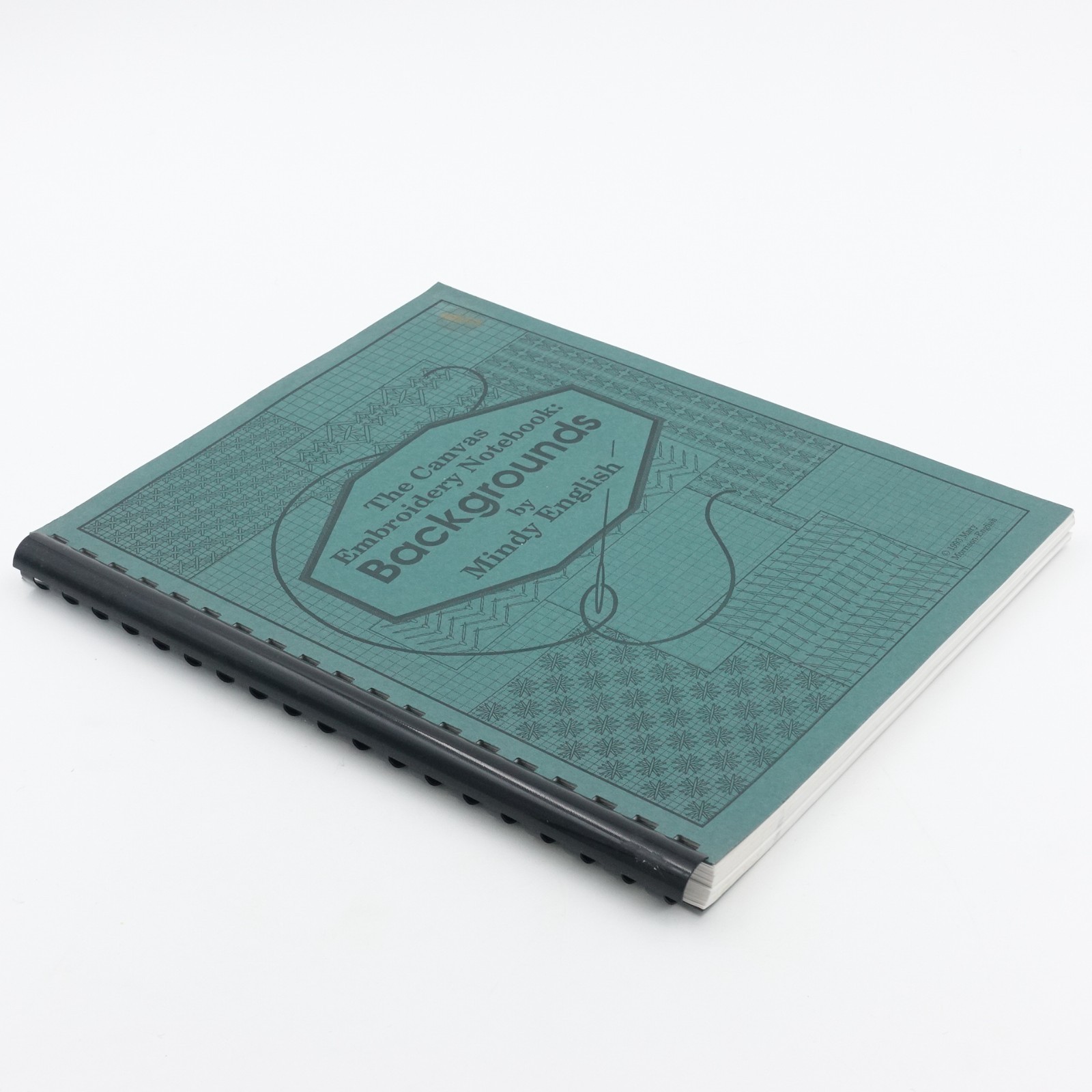 Canvas Embroidery Notebook Backgrounds Mindy English 1993 PB Plastic Spine VGUC