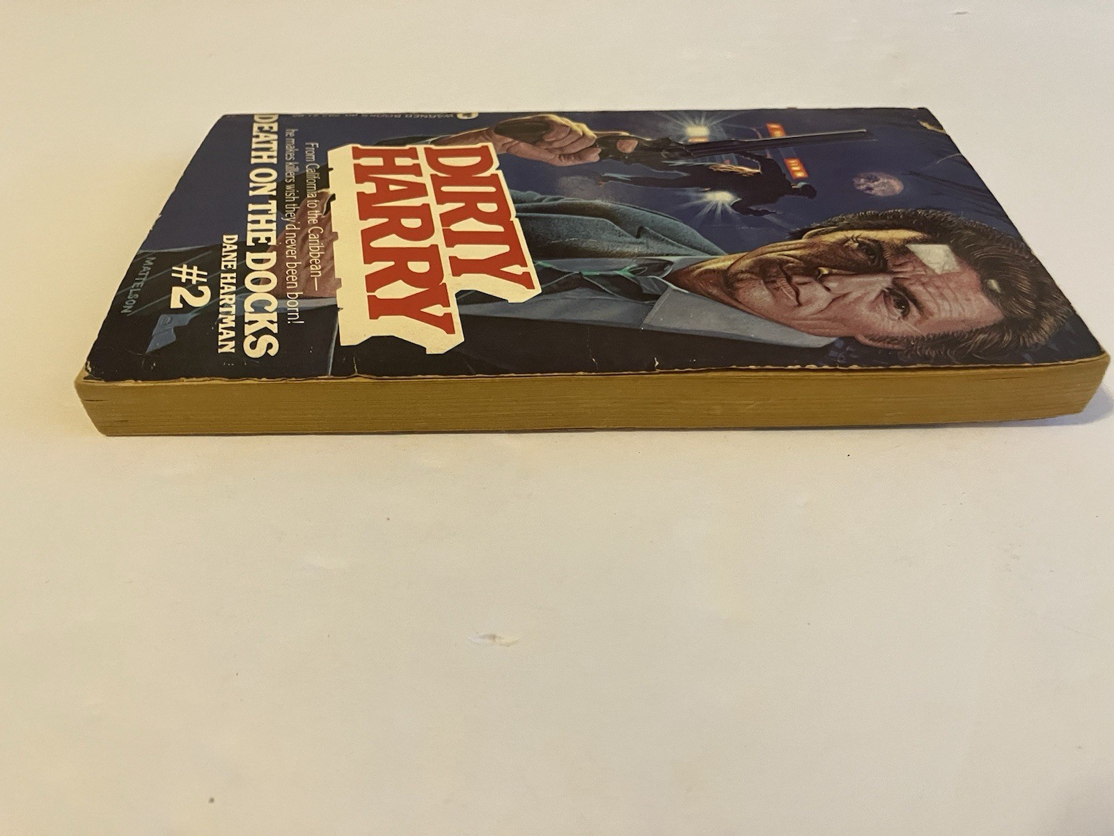 DIRTY HARRY DEATH ON THE DOCKS DANE HARTMAN 1981 PB 1ST WARNER MOVIE TIE-IN