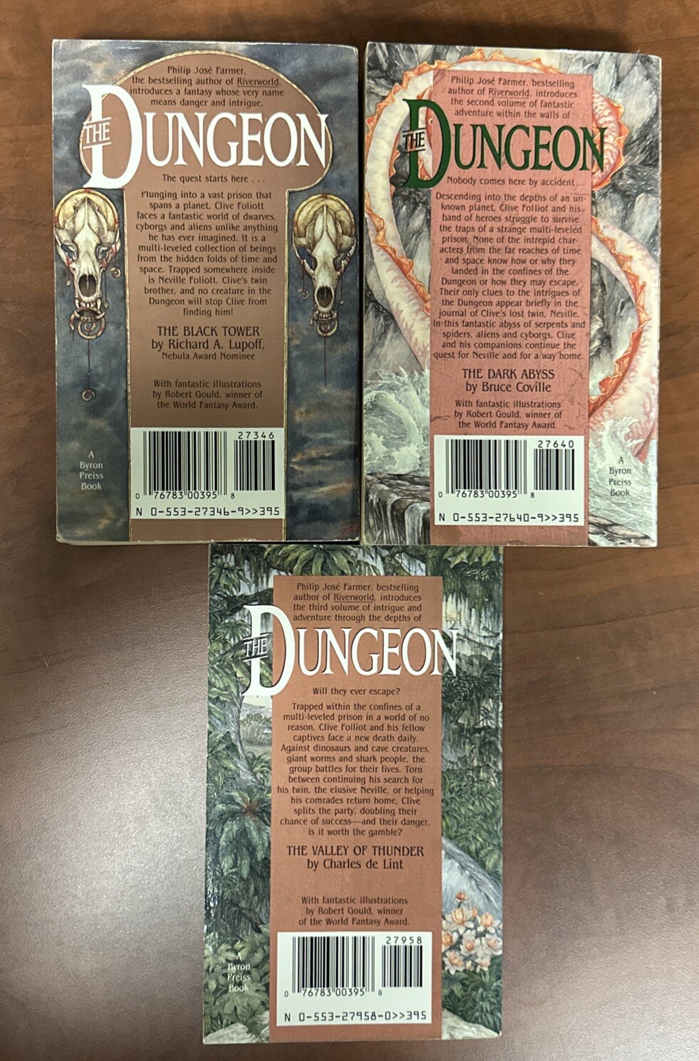 Volumes 1-3 The Dungeon Series by Philip Jose Farmer Vintage Fantasy Books Used