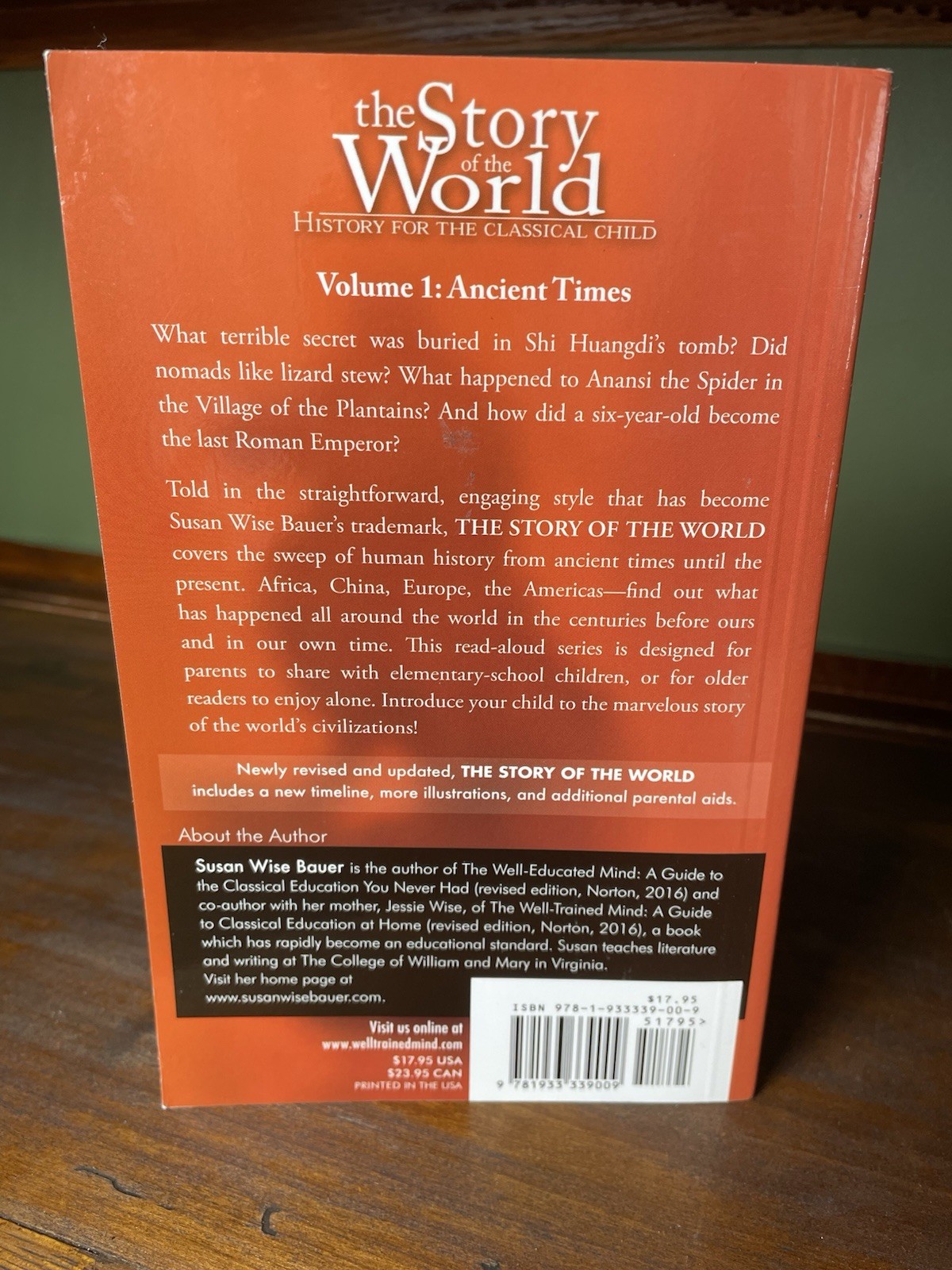 The Story of the World Volume 1 Ancient Times Revised Edition Susan Wise Bauer